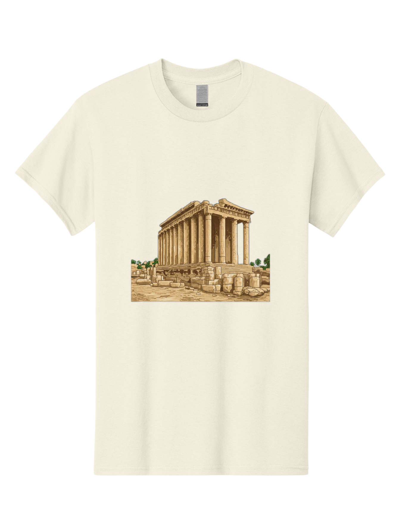 Ancient-Greek-Temple Men'S Graphic Tee, 100% Cotton, Comfortable Casual Summer Wear, Machine Washable, Vintage Camera, Old Camera, Antique Camera, Black Camera, Classic Photography, Photography Equipment, Nostalgic Device, Film Camera, Bag134