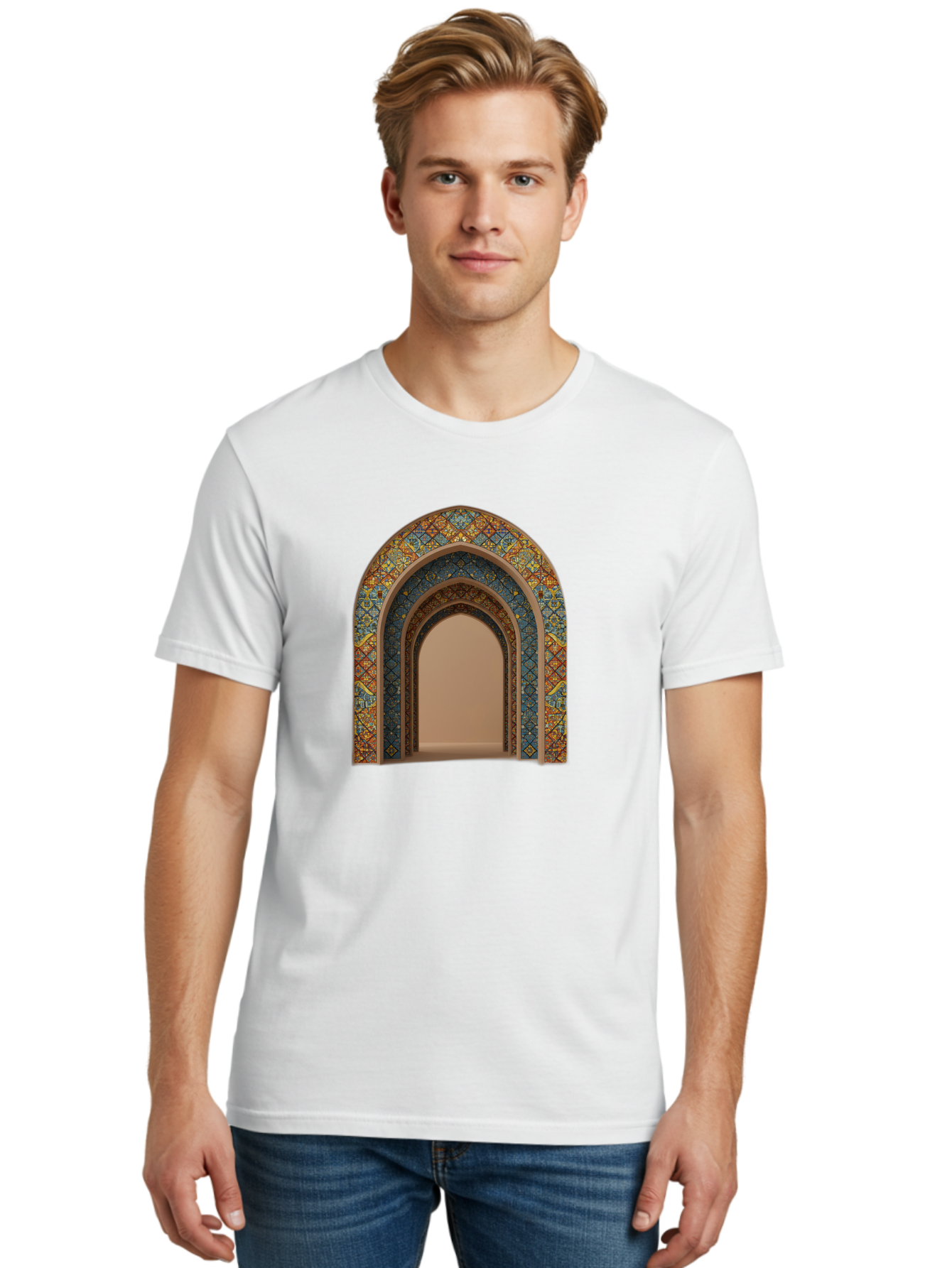 Arched-Doorway Men'S Graphic Tee, 100% Cotton, Comfortable Casual Summer Wear, Machine Washable, Vintage Camera, Old Camera, Antique Camera, Black Camera, Classic Photography, Photography Equipment, Nostalgic Device, Film Camera, Camera Art Bag141