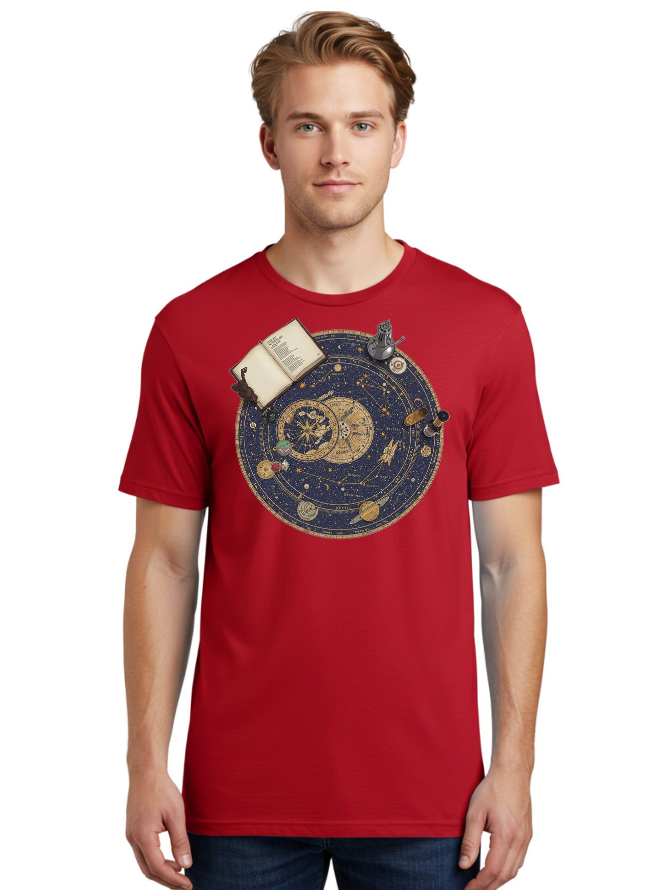 Astronomy-Wheel Men'S Graphic Tee, 100% Cotton, Comfortable Casual Summer Wear, Machine Washable, Vintage Camera, Old Camera, Antique Camera, Black Camera, Classic Photography, Photography Equipment, Nostalgic Device, Film Camera, Camera Art Bag153