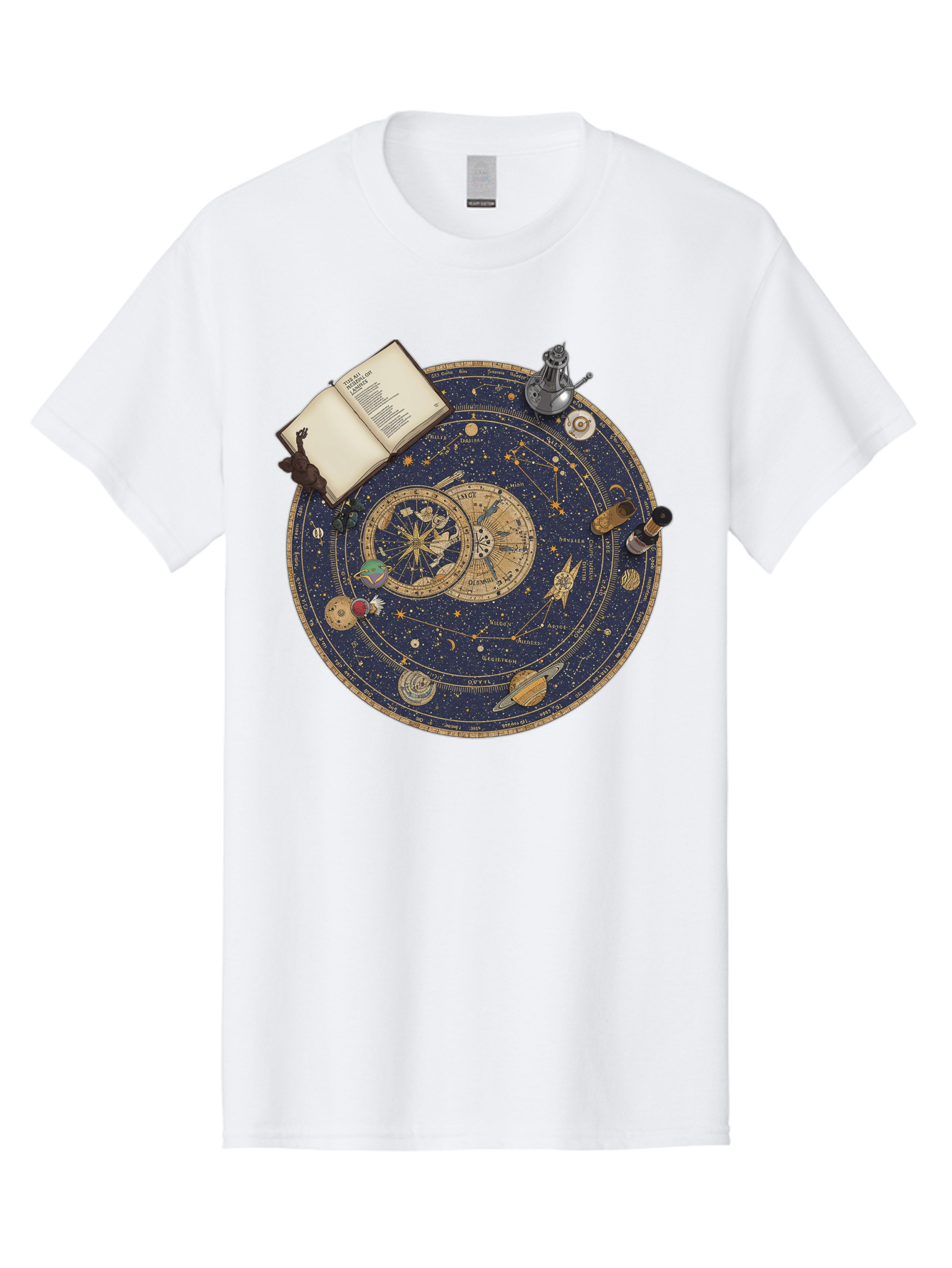 Astronomy-Wheel Men'S Graphic Tee, 100% Cotton, Comfortable Casual Summer Wear, Machine Washable, Vintage Camera, Old Camera, Antique Camera, Black Camera, Classic Photography, Photography Equipment, Nostalgic Device, Film Camera, Camera Art Bag153