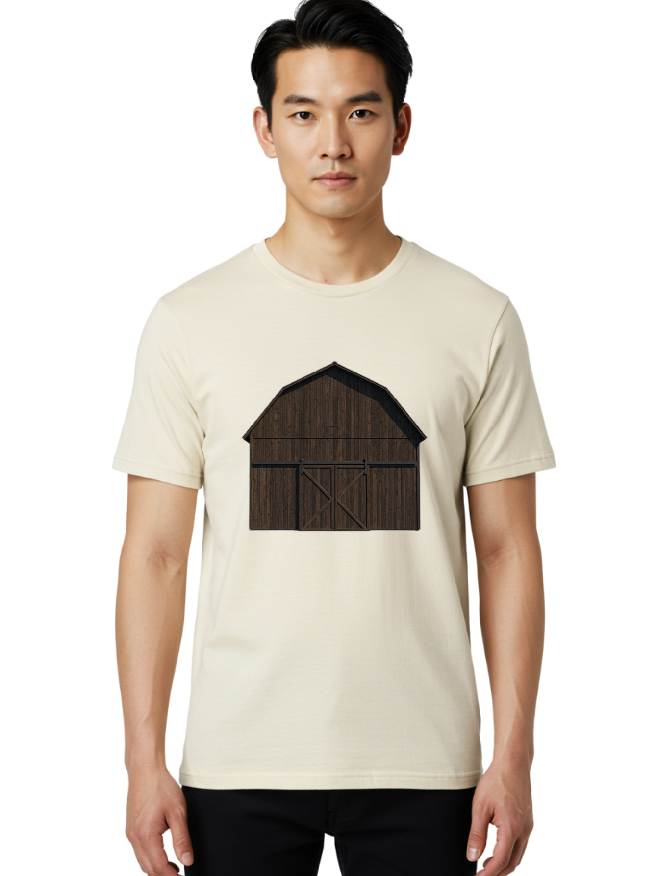 Barn-Door Men'S Graphic Tee, 100% Cotton, Comfortable Casual Summer Wear, Machine Washable, Vintage Camera, Old Camera, Antique Camera, Black Camera, Classic Photography, Photography Equipment, Nostalgic Device, Film Camera, Camera Art Bag161