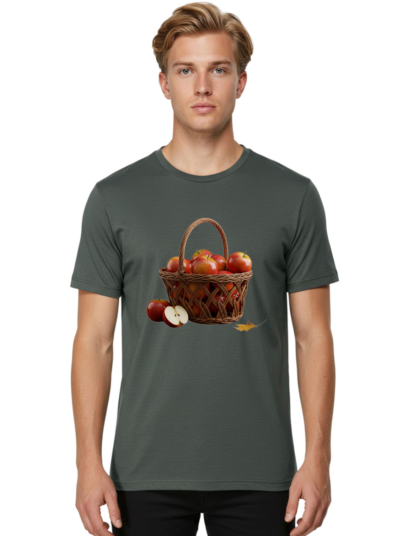 Basket-Of-Apples Men'S Graphic Tee, 100% Cotton, Comfortable Casual Summer Wear, Machine Washable, Vintage Camera, Old Camera, Antique Camera, Black Camera, Classic Photography, Photography Equipment, Nostalgic Device, Film Camera, Camera Art Bag163