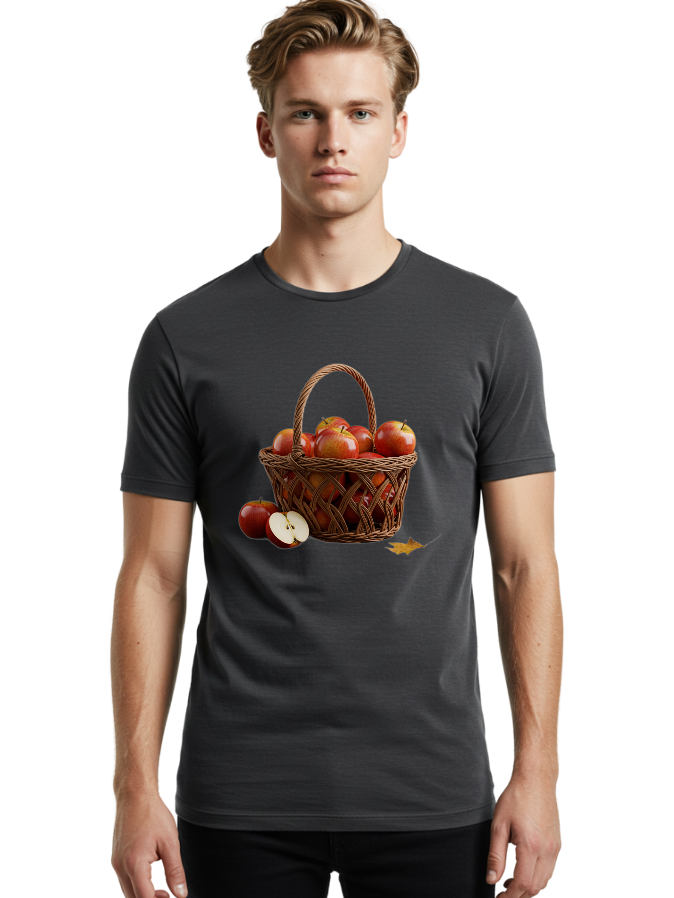 Basket-Of-Apples Men'S Graphic Tee, 100% Cotton, Comfortable Casual Summer Wear, Machine Washable, Vintage Camera, Old Camera, Antique Camera, Black Camera, Classic Photography, Photography Equipment, Nostalgic Device, Film Camera, Camera Art Bag163