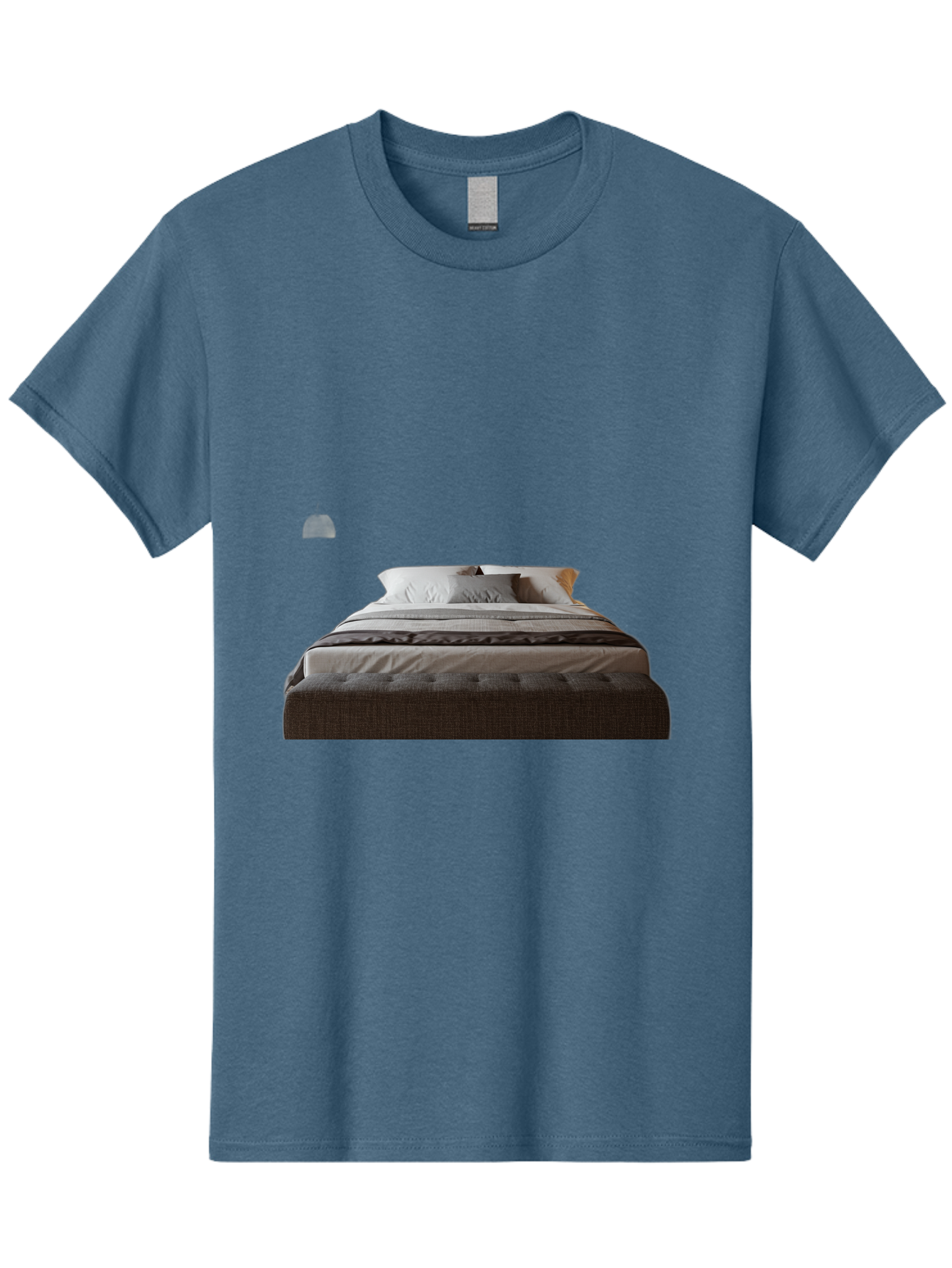 Bed-With-White-Pillows Men'S Graphic Tee, 100% Cotton, Comfortable Casual Summer Wear, Machine Washable, Vintage Camera, Old Camera, Antique Camera, Black Camera, Classic Photography, Photography Equipment, Nostalgic Device, Film Camera, Bag168