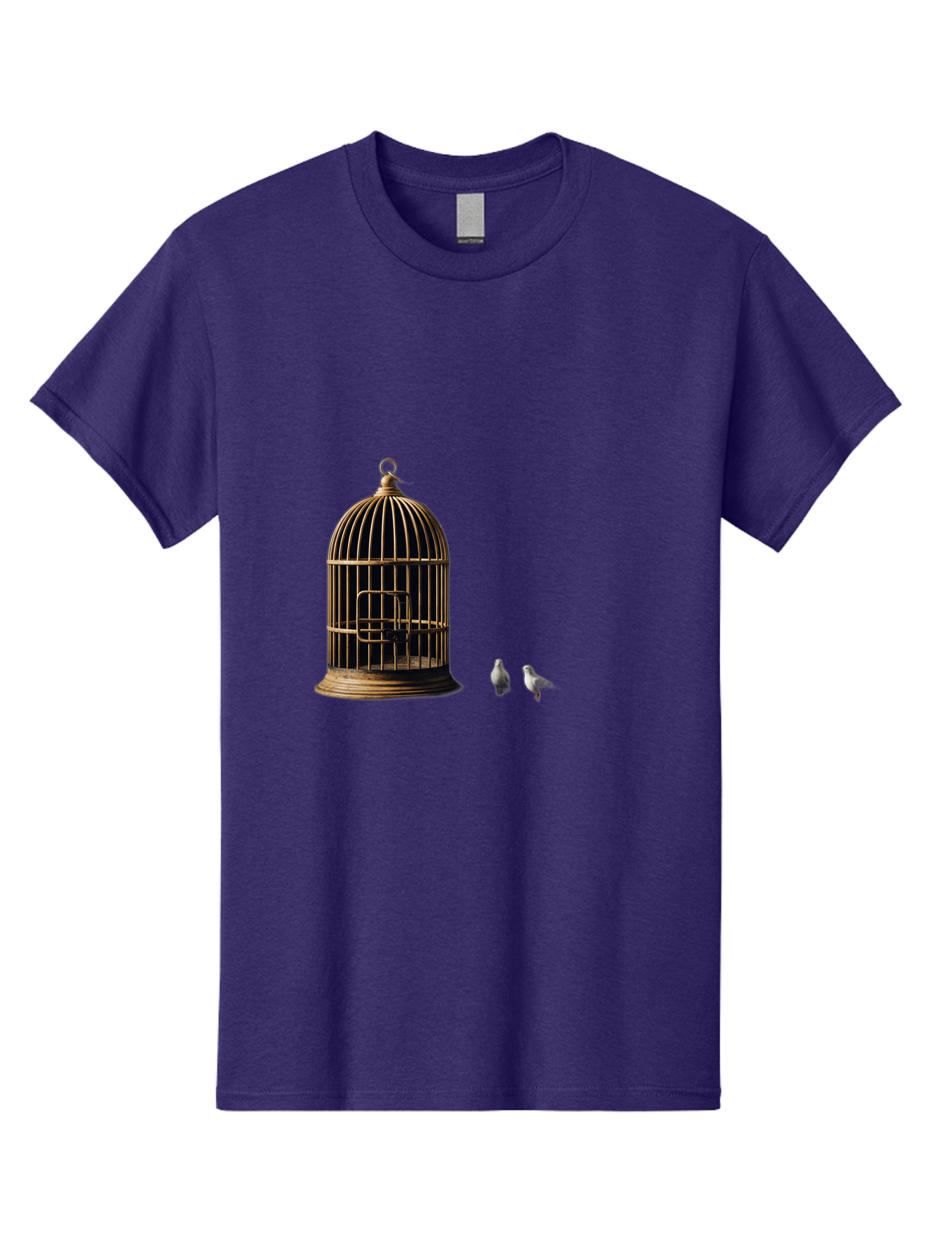 Bird-Cage-And-Birds Men'S Graphic Tee, 100% Cotton, Comfortable Casual Summer Wear, Machine Washable, Vintage Camera, Old Camera, Antique Camera, Black Camera, Classic Photography, Photography Equipment, Nostalgic Device, Film Camera, Bag172
