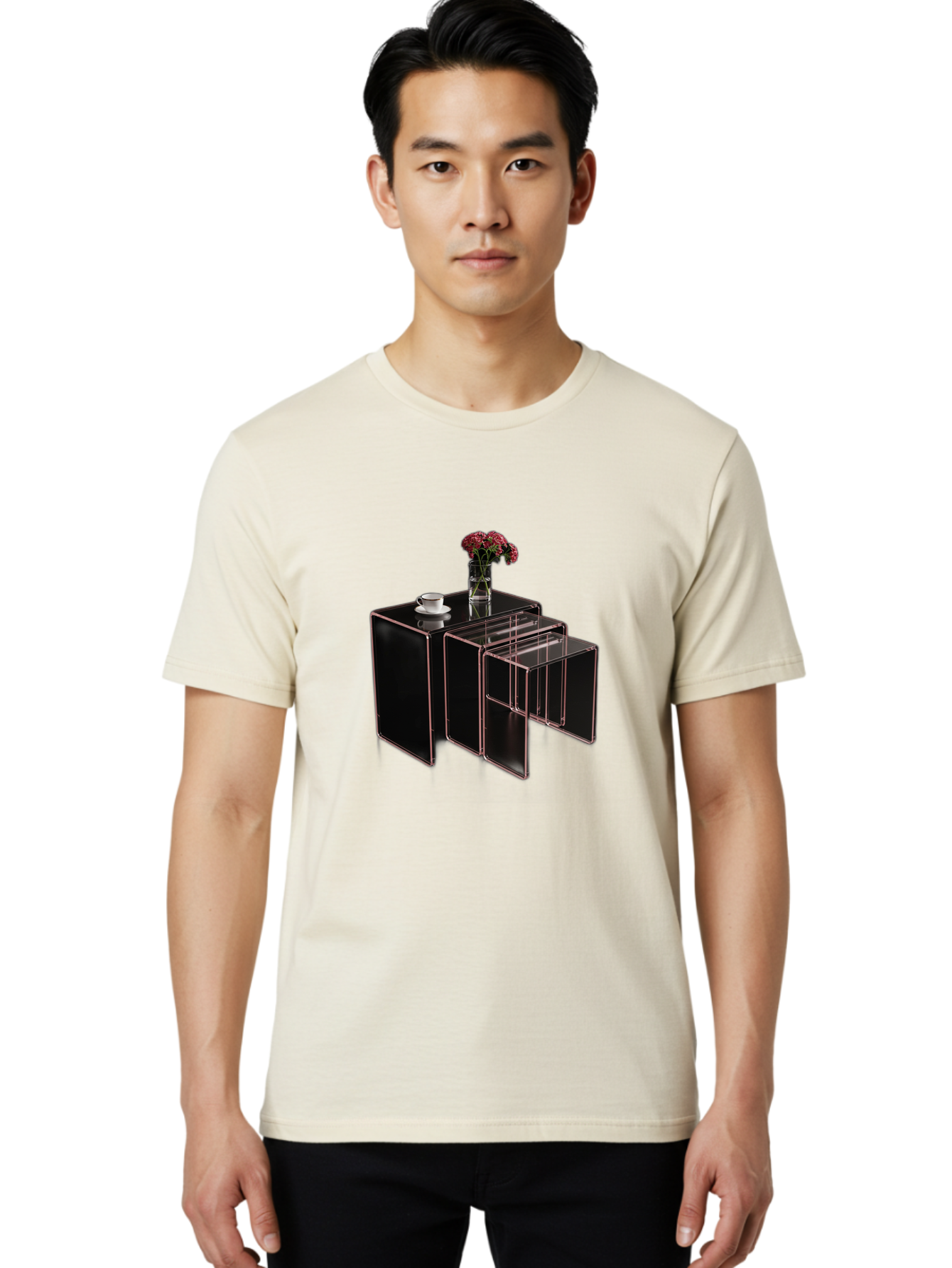 Black-Cabinet-With-Drawer Men'S Graphic Tee, 100% Cotton, Comfortable Casual Summer Wear, Machine Washable, Vintage Camera, Old Camera, Antique Camera, Black Camera, Classic Photography, Photography Equipment, Nostalgic Device, Film Camera, Bag179