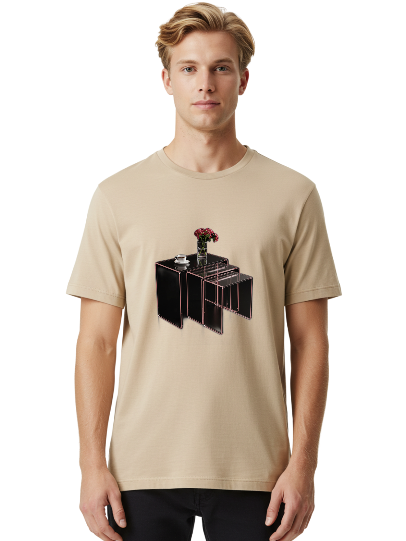 Black-Cabinet-With-Drawer Men'S Graphic Tee, 100% Cotton, Comfortable Casual Summer Wear, Machine Washable, Vintage Camera, Old Camera, Antique Camera, Black Camera, Classic Photography, Photography Equipment, Nostalgic Device, Film Camera, Bag179