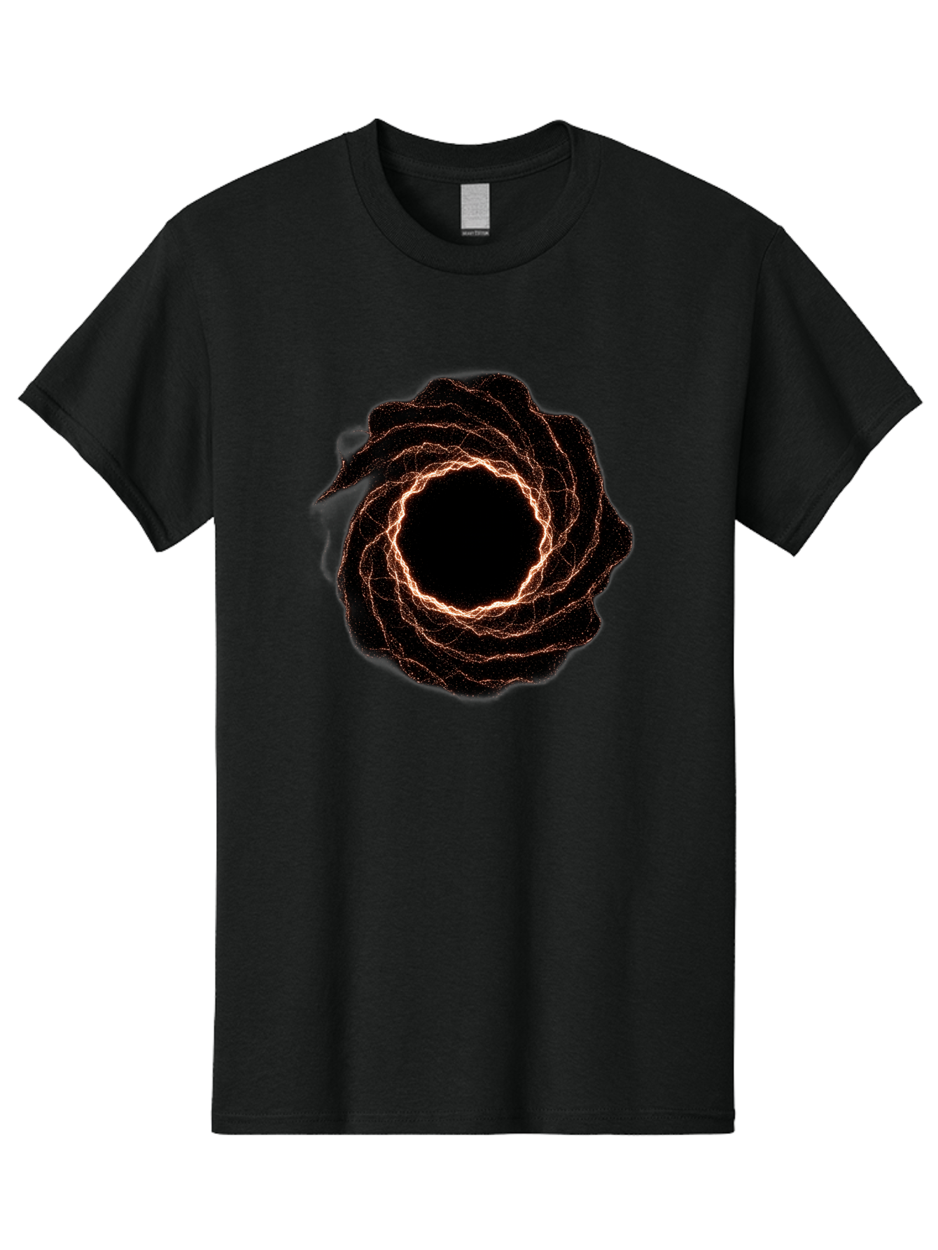 Black-Hole-Vortex Men'S Graphic Tee, 100% Cotton, Comfortable Casual Summer Wear, Machine Washable, Vintage Camera, Old Camera, Antique Camera, Black Camera, Classic Photography, Photography Equipment, Nostalgic Device, Film Camera, Camera Art Bag180