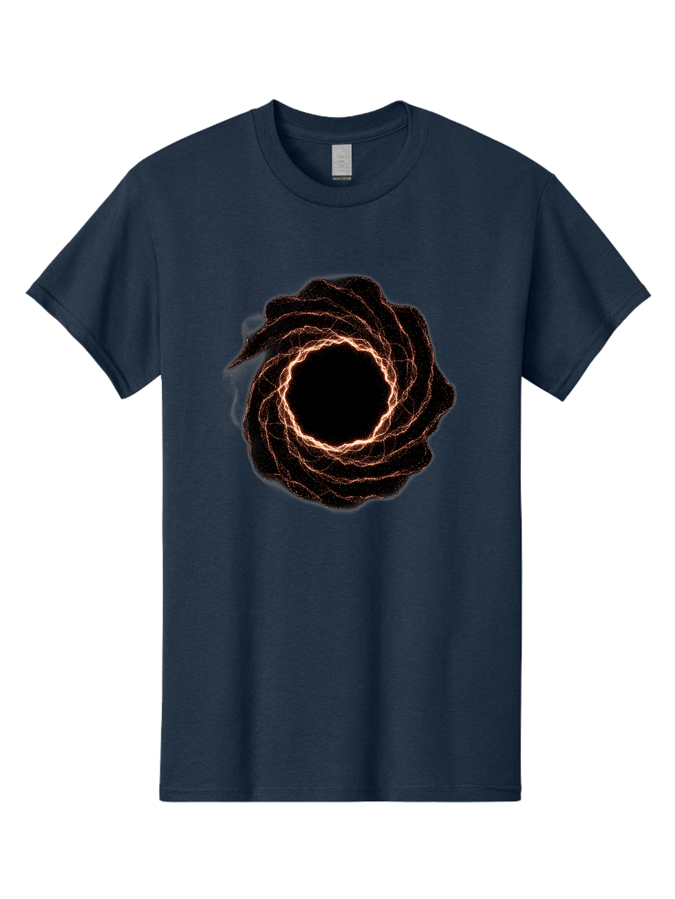 Black-Hole-Vortex Men'S Graphic Tee, 100% Cotton, Comfortable Casual Summer Wear, Machine Washable, Vintage Camera, Old Camera, Antique Camera, Black Camera, Classic Photography, Photography Equipment, Nostalgic Device, Film Camera, Camera Art Bag180