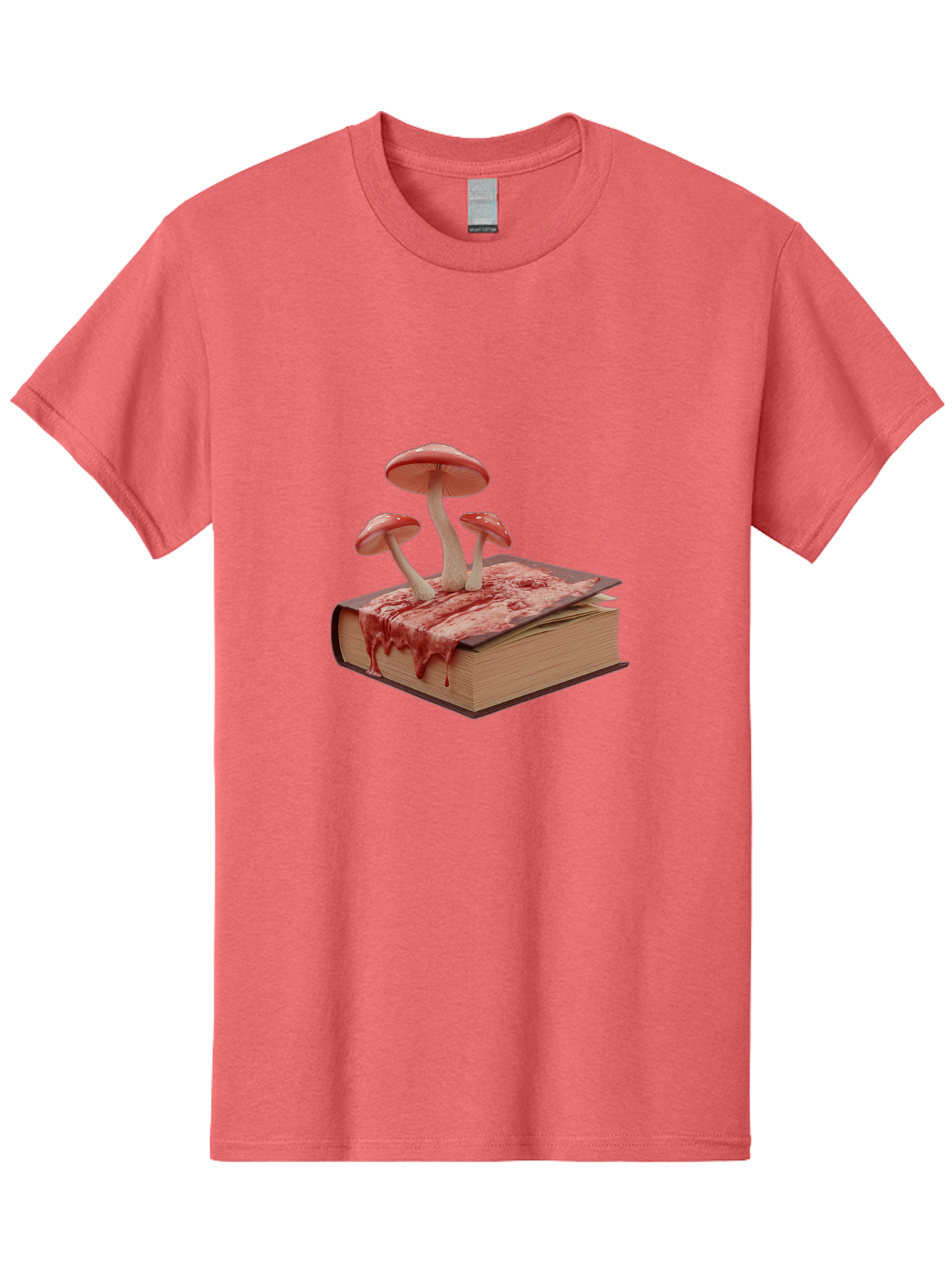 Bloody-Book-With-Mushrooms Men'S Graphic Tee, 100% Cotton, Comfortable Casual Summer Wear, Machine Washable, Vintage Camera, Old Camera, Antique Camera, Black Camera, Classic Photography, Photography Equipment, Nostalgic Device, Film Camera, Bag183