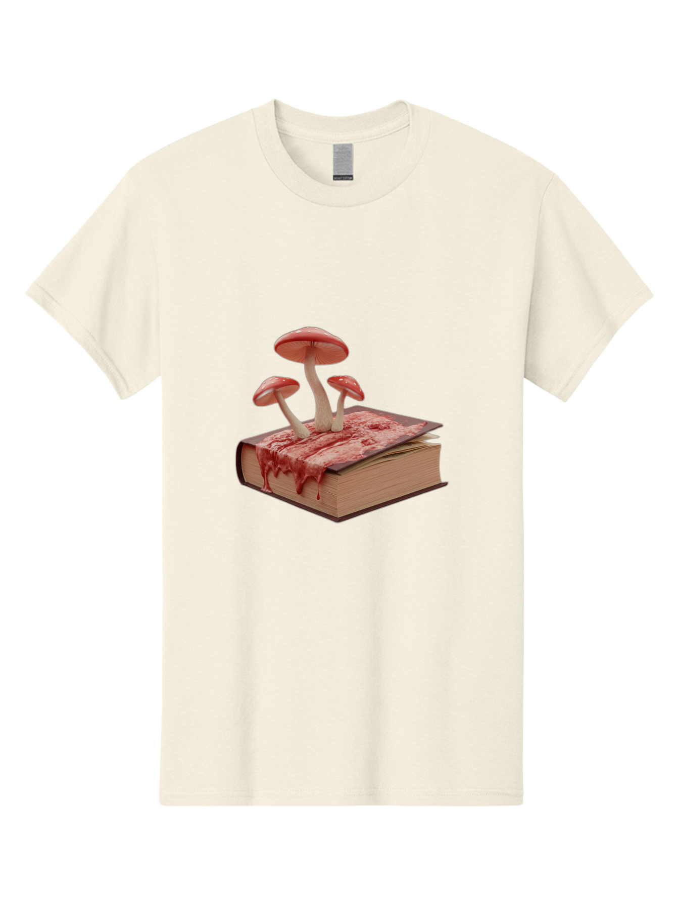 Bloody-Book-With-Mushrooms Men'S Graphic Tee, 100% Cotton, Comfortable Casual Summer Wear, Machine Washable, Vintage Camera, Old Camera, Antique Camera, Black Camera, Classic Photography, Photography Equipment, Nostalgic Device, Film Camera, Bag183