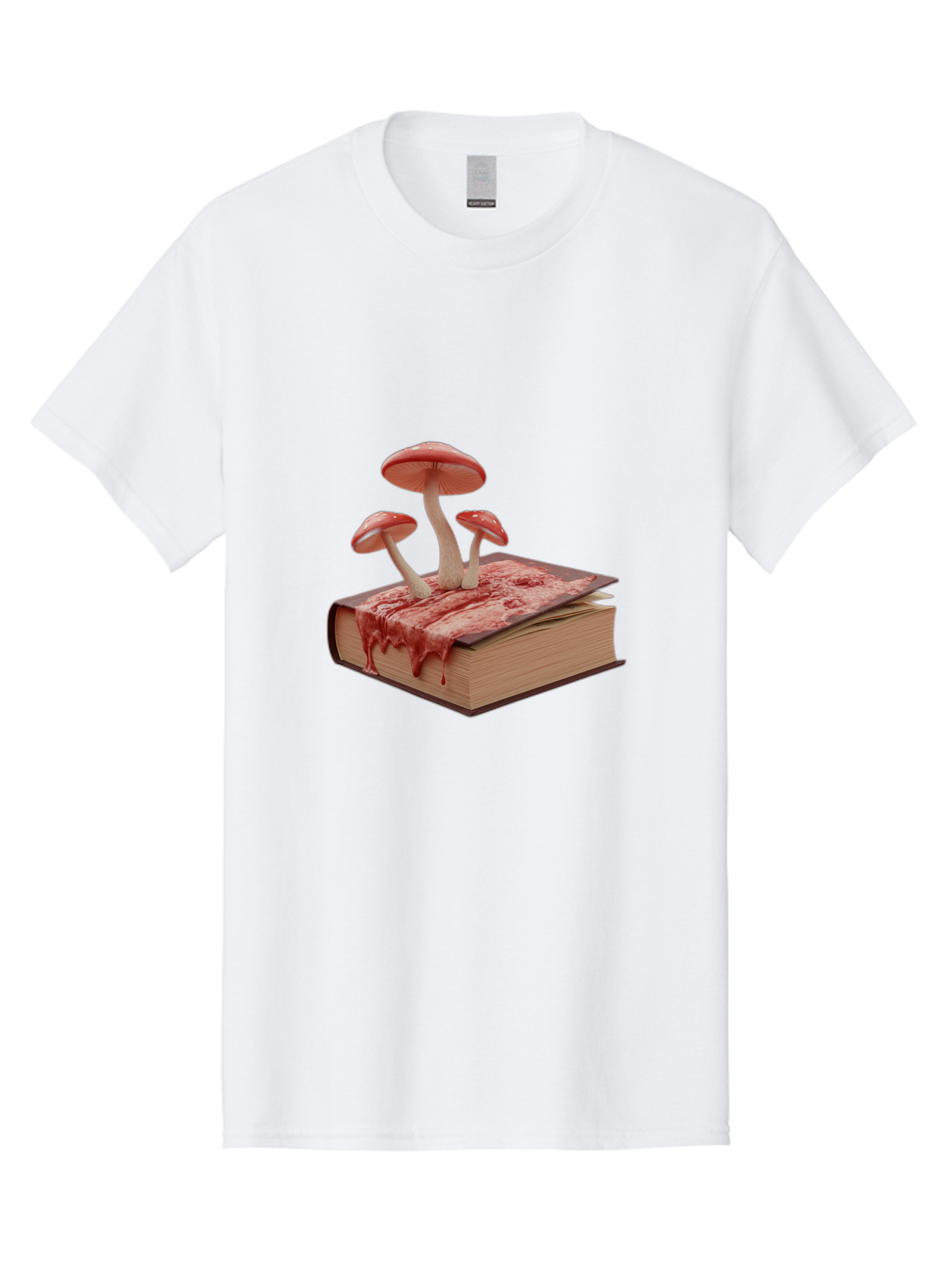 Bloody-Book-With-Mushrooms Men'S Graphic Tee, 100% Cotton, Comfortable Casual Summer Wear, Machine Washable, Vintage Camera, Old Camera, Antique Camera, Black Camera, Classic Photography, Photography Equipment, Nostalgic Device, Film Camera, Bag183