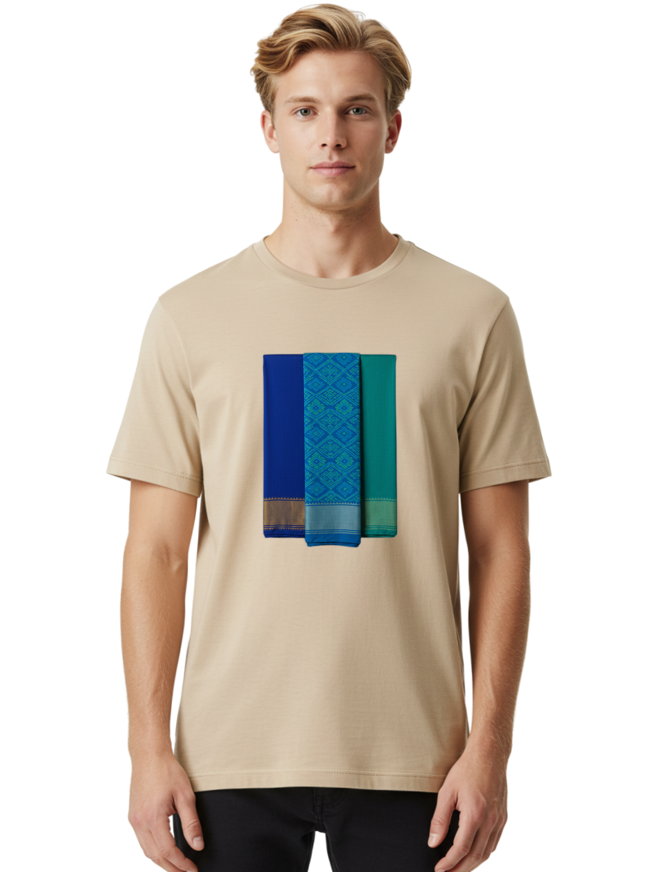 Blue-And-Teal-Sarees Men'S Graphic Tee, 100% Cotton, Comfortable Casual Summer Wear, Machine Washable, Vintage Camera, Old Camera, Antique Camera, Black Camera, Classic Photography, Photography Equipment, Nostalgic Device, Film Camera, Bag184
