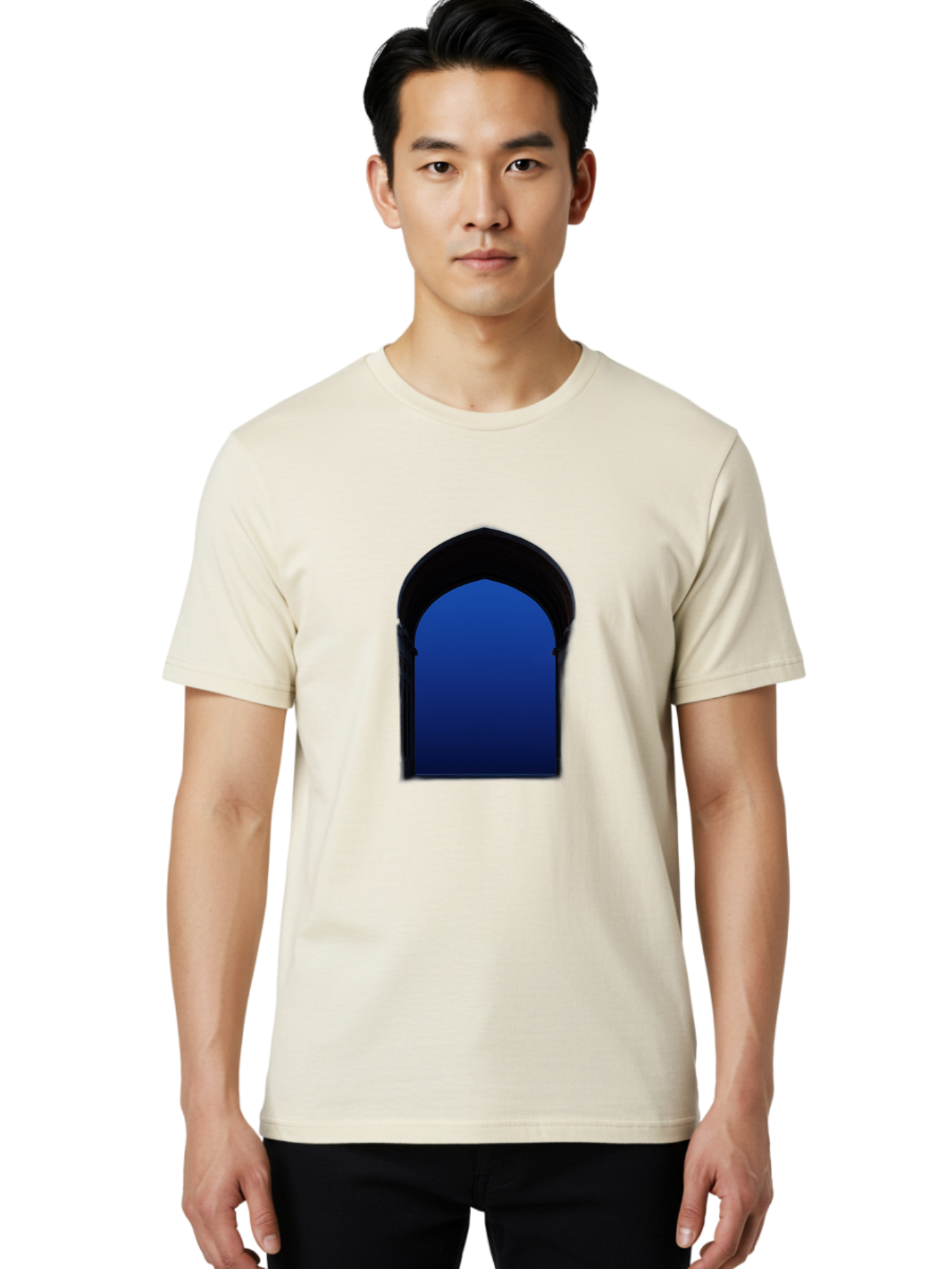 Blue-Arch Men'S Graphic Tee, 100% Cotton, Comfortable Casual Summer Wear, Machine Washable, Vintage Camera, Old Camera, Antique Camera, Black Camera, Classic Photography, Photography Equipment, Nostalgic Device, Film Camera, Camera Art Bag186