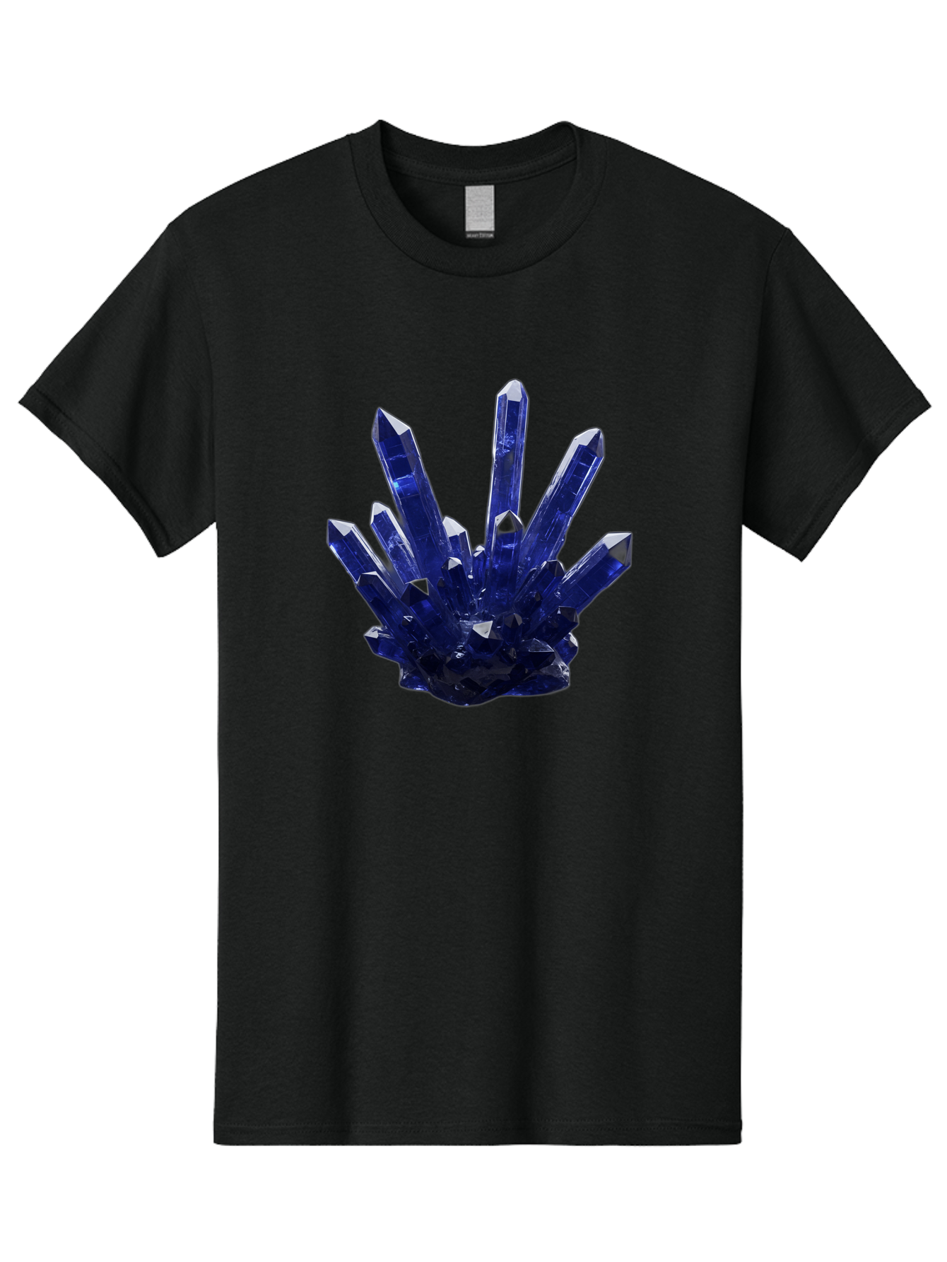 Blue-Crystal-Cluster Men'S Graphic Tee, 100% Cotton, Comfortable Casual Summer Wear, Machine Washable, Vintage Camera, Old Camera, Antique Camera, Black Camera, Classic Photography, Photography Equipment, Nostalgic Device, Film Camera, Bag189