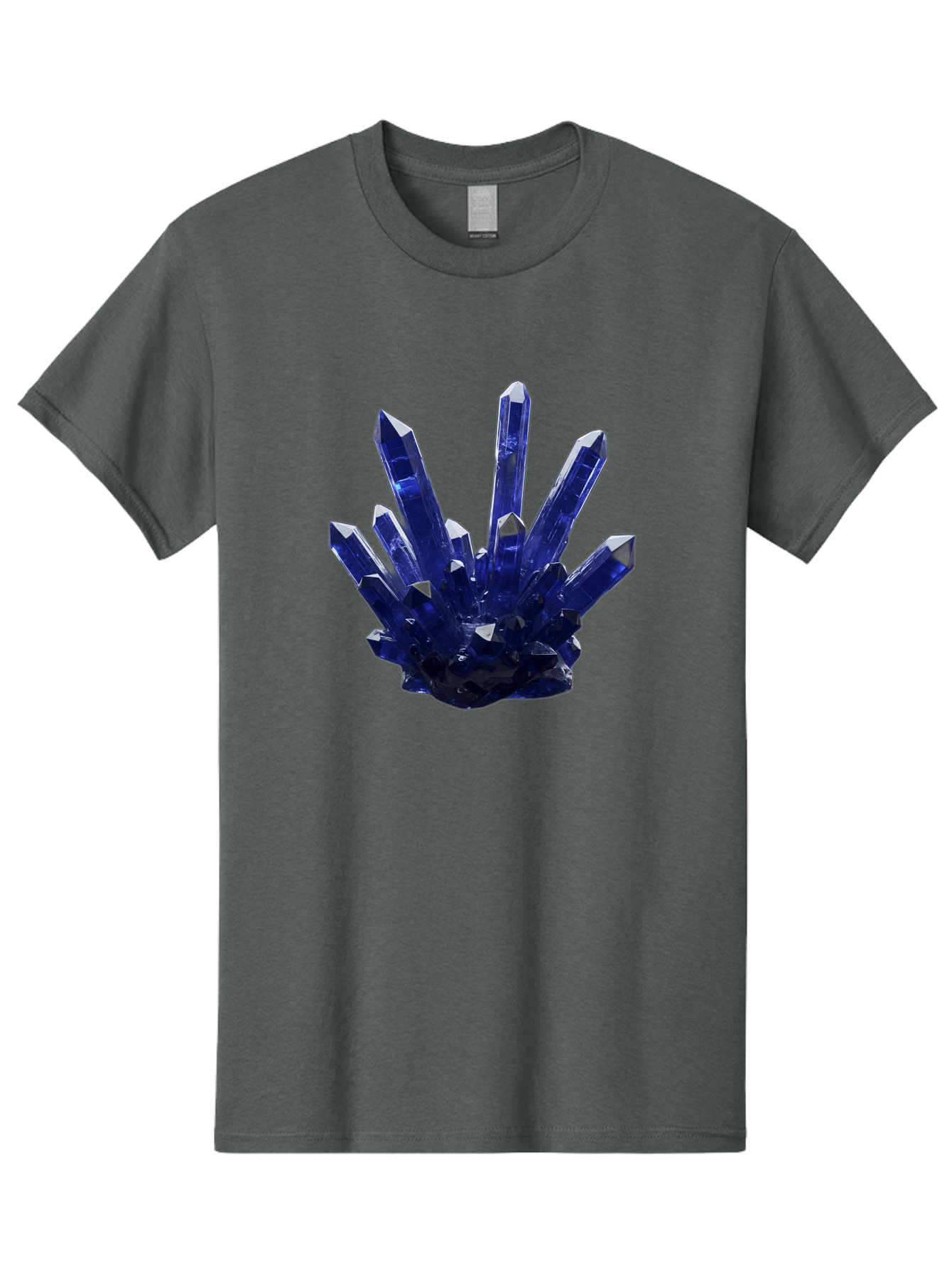 Blue-Crystal-Cluster Men'S Graphic Tee, 100% Cotton, Comfortable Casual Summer Wear, Machine Washable, Vintage Camera, Old Camera, Antique Camera, Black Camera, Classic Photography, Photography Equipment, Nostalgic Device, Film Camera, Bag189