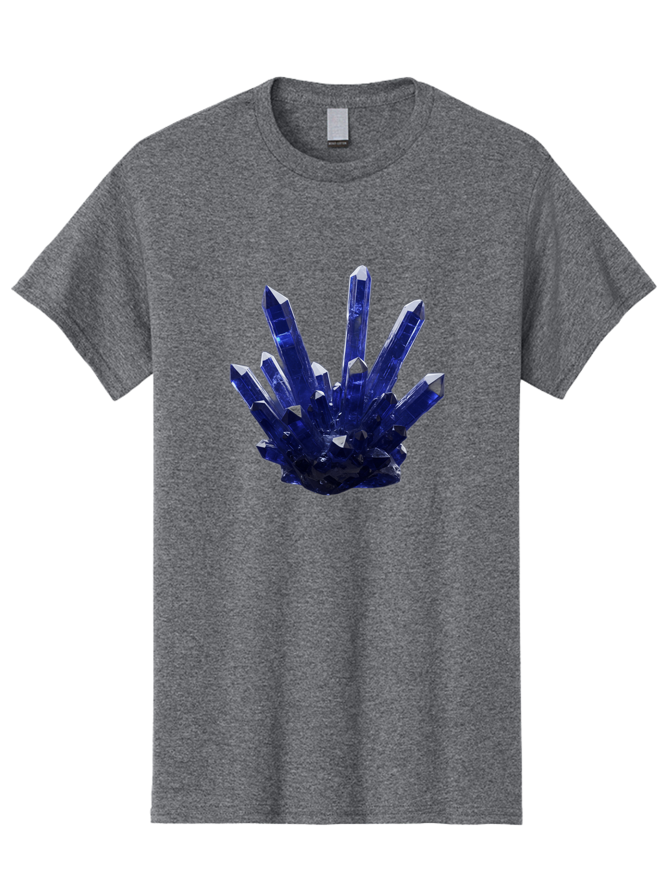 Blue-Crystal-Cluster Men'S Graphic Tee, 100% Cotton, Comfortable Casual Summer Wear, Machine Washable, Vintage Camera, Old Camera, Antique Camera, Black Camera, Classic Photography, Photography Equipment, Nostalgic Device, Film Camera, Bag189