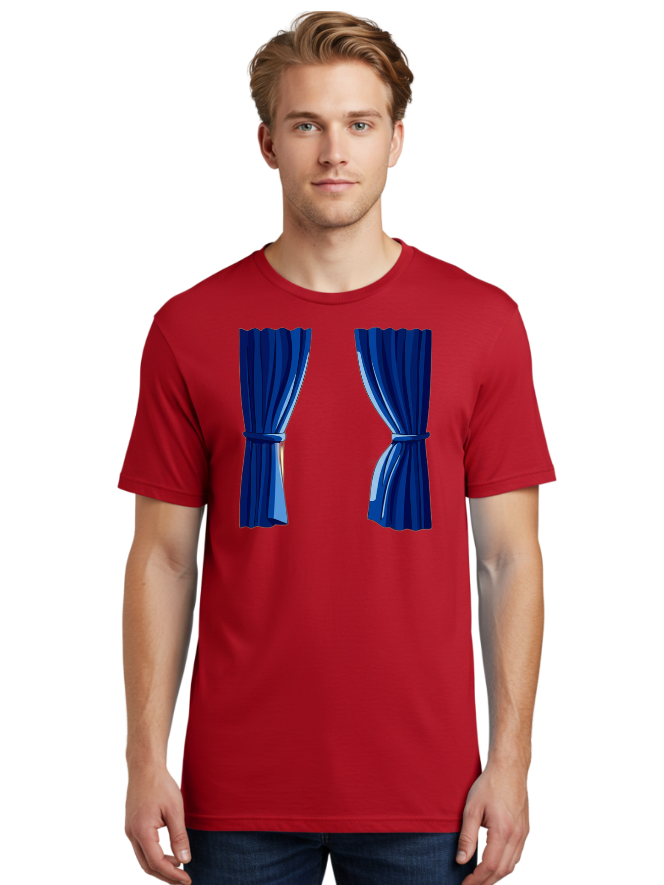 Blue-Curtains Men'S Graphic Tee, 100% Cotton, Comfortable Casual Summer Wear, Machine Washable, Vintage Camera, Old Camera, Antique Camera, Black Camera, Classic Photography, Photography Equipment, Nostalgic Device, Film Camera, Camera Art Bag190