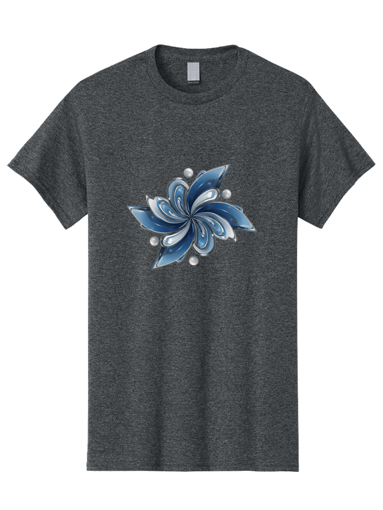 Blue-Flower Men'S Graphic Tee, 100% Cotton, Comfortable Casual Summer Wear, Machine Washable, Vintage Camera, Old Camera, Antique Camera, Black Camera, Classic Photography, Photography Equipment, Nostalgic Device, Film Camera, Camera Art Bag193