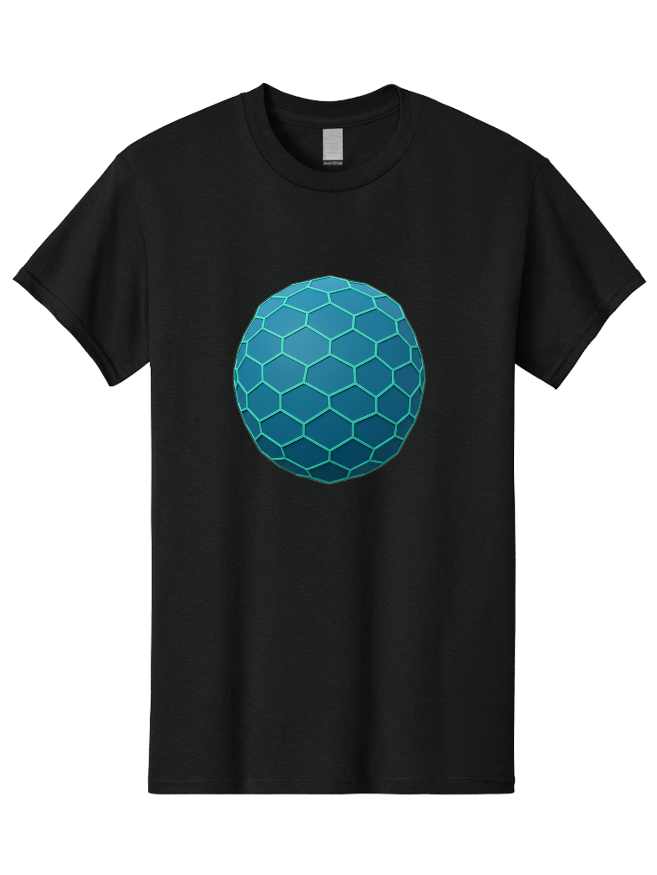 Blue-Hexagonal-Sphere Men'S Graphic Tee, 100% Cotton, Comfortable Casual Summer Wear, Machine Washable, Vintage Camera, Old Camera, Antique Camera, Black Camera, Classic Photography, Photography Equipment, Nostalgic Device, Film Camera, Bag194