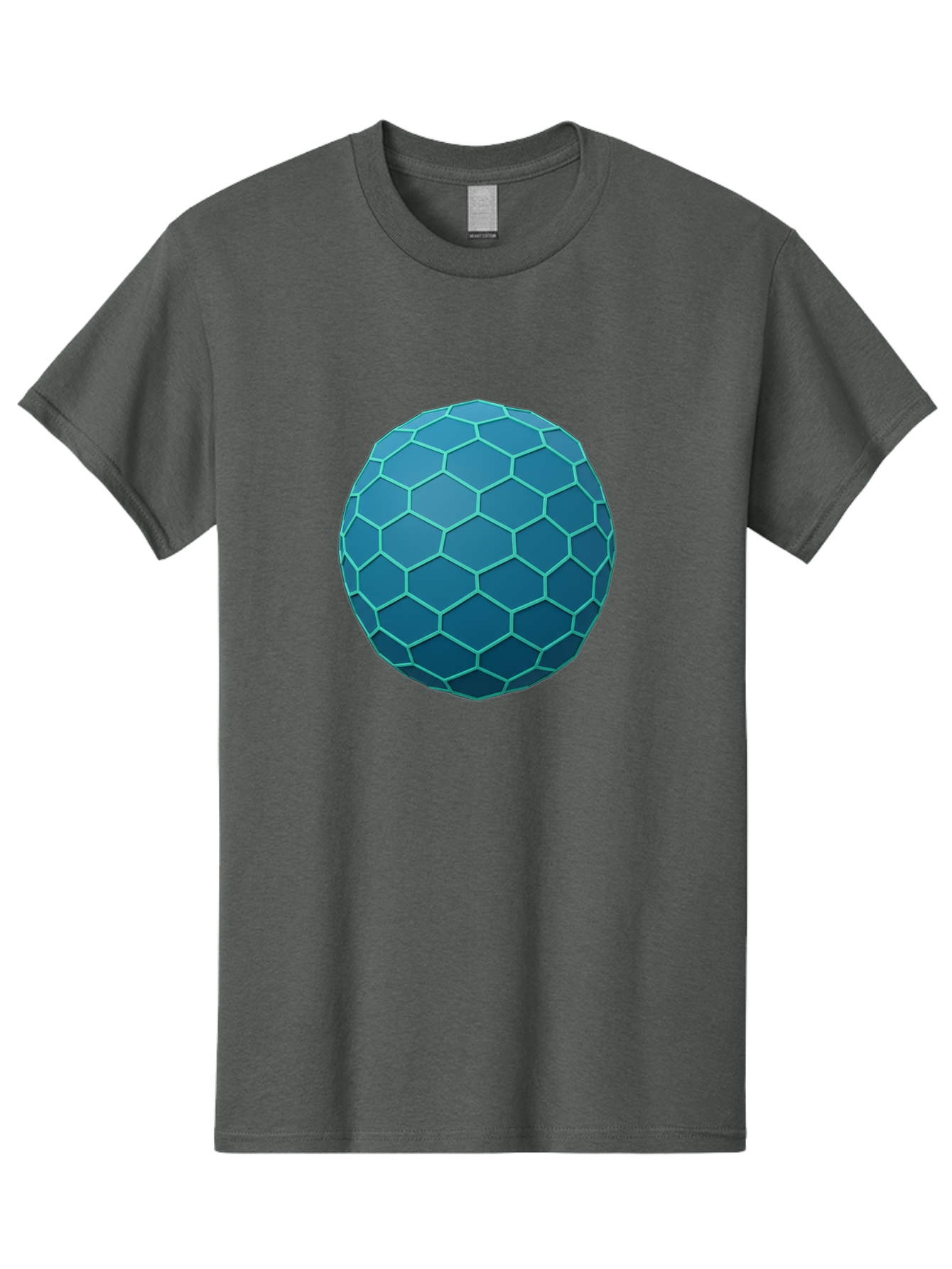 Blue-Hexagonal-Sphere Men'S Graphic Tee, 100% Cotton, Comfortable Casual Summer Wear, Machine Washable, Vintage Camera, Old Camera, Antique Camera, Black Camera, Classic Photography, Photography Equipment, Nostalgic Device, Film Camera, Bag194