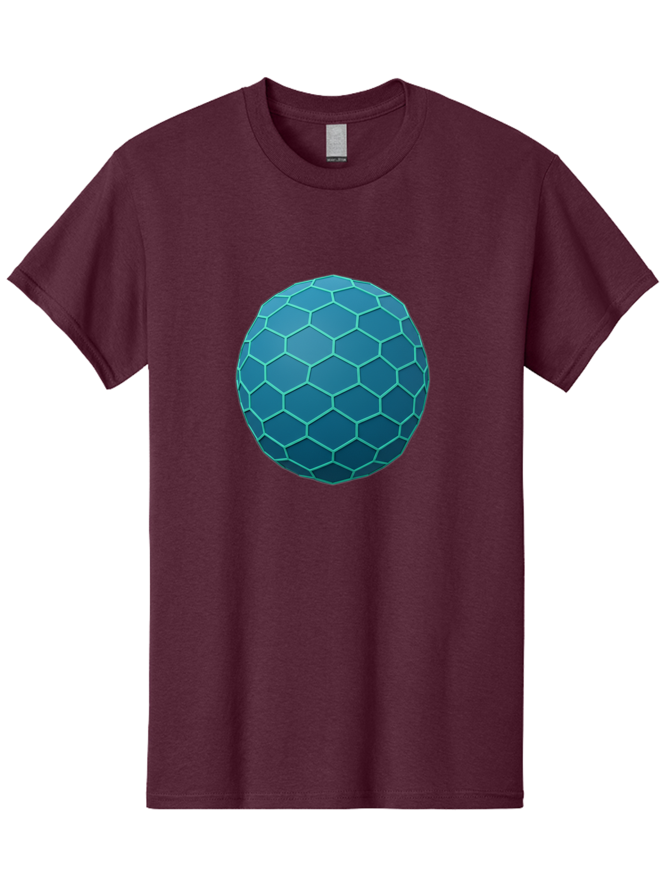 Blue-Hexagonal-Sphere Men'S Graphic Tee, 100% Cotton, Comfortable Casual Summer Wear, Machine Washable, Vintage Camera, Old Camera, Antique Camera, Black Camera, Classic Photography, Photography Equipment, Nostalgic Device, Film Camera, Bag194