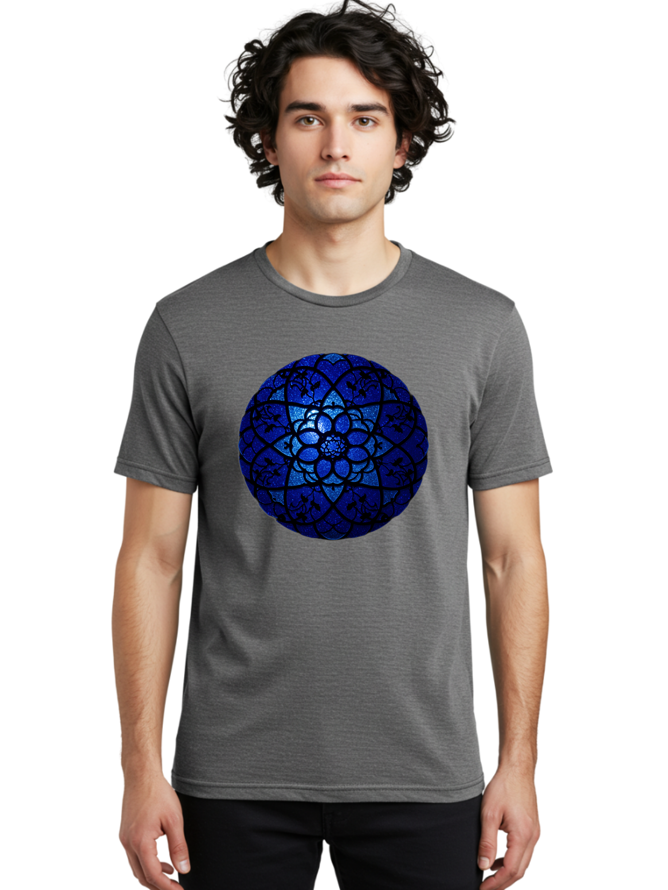 Blue-Lotus-Mandala Men'S Graphic Tee, 100% Cotton, Comfortable Casual Summer Wear, Machine Washable, Vintage Camera, Old Camera, Antique Camera, Black Camera, Classic Photography, Photography Equipment, Nostalgic Device, Film Camera, Bag196