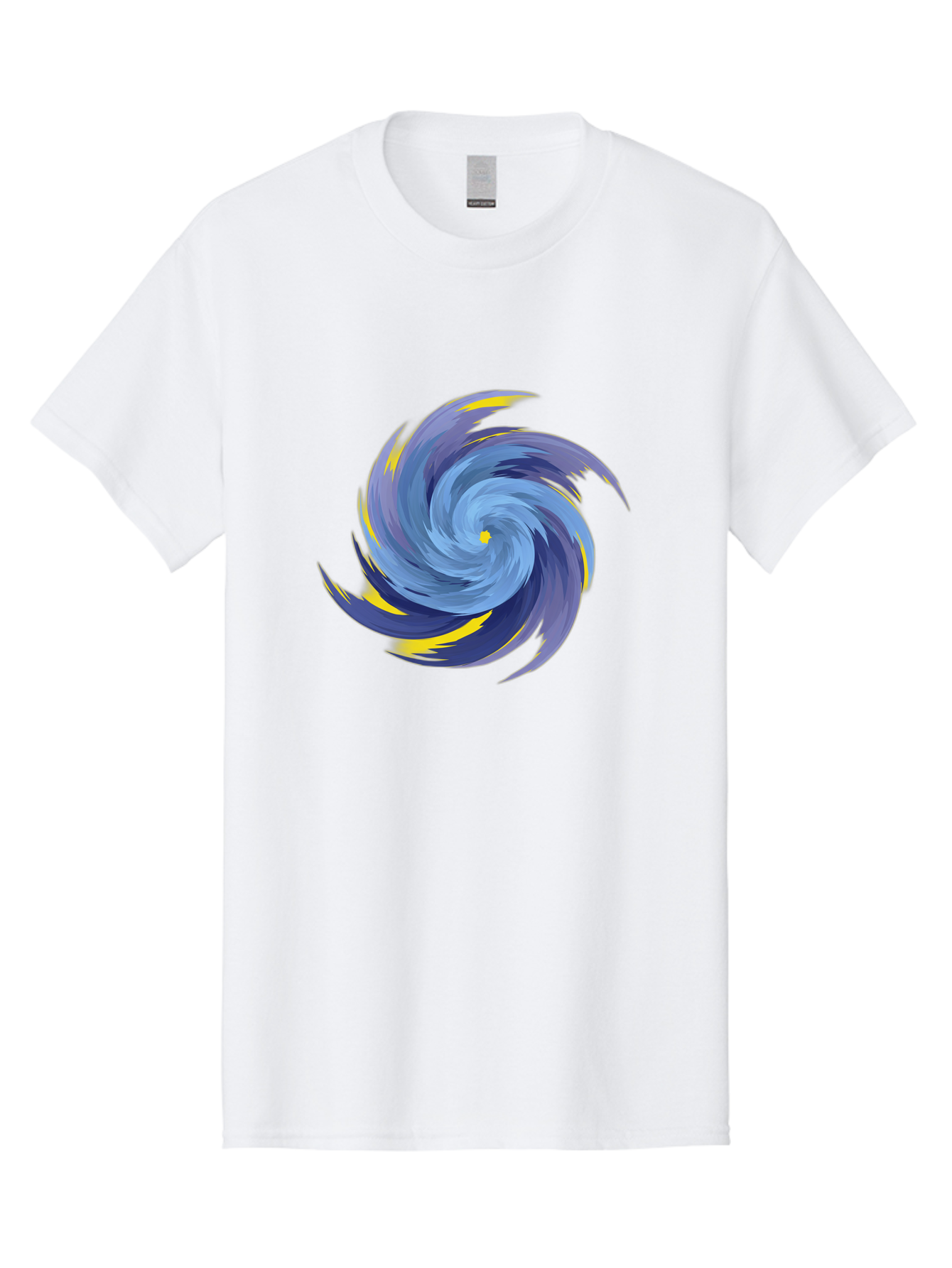 Blue-Spiral-Swirl Men'S Graphic Tee, 100% Cotton, Comfortable Casual Summer Wear, Machine Washable, Vintage Camera, Old Camera, Antique Camera, Black Camera, Classic Photography, Photography Equipment, Nostalgic Device, Film Camera, Camera Art Bag204