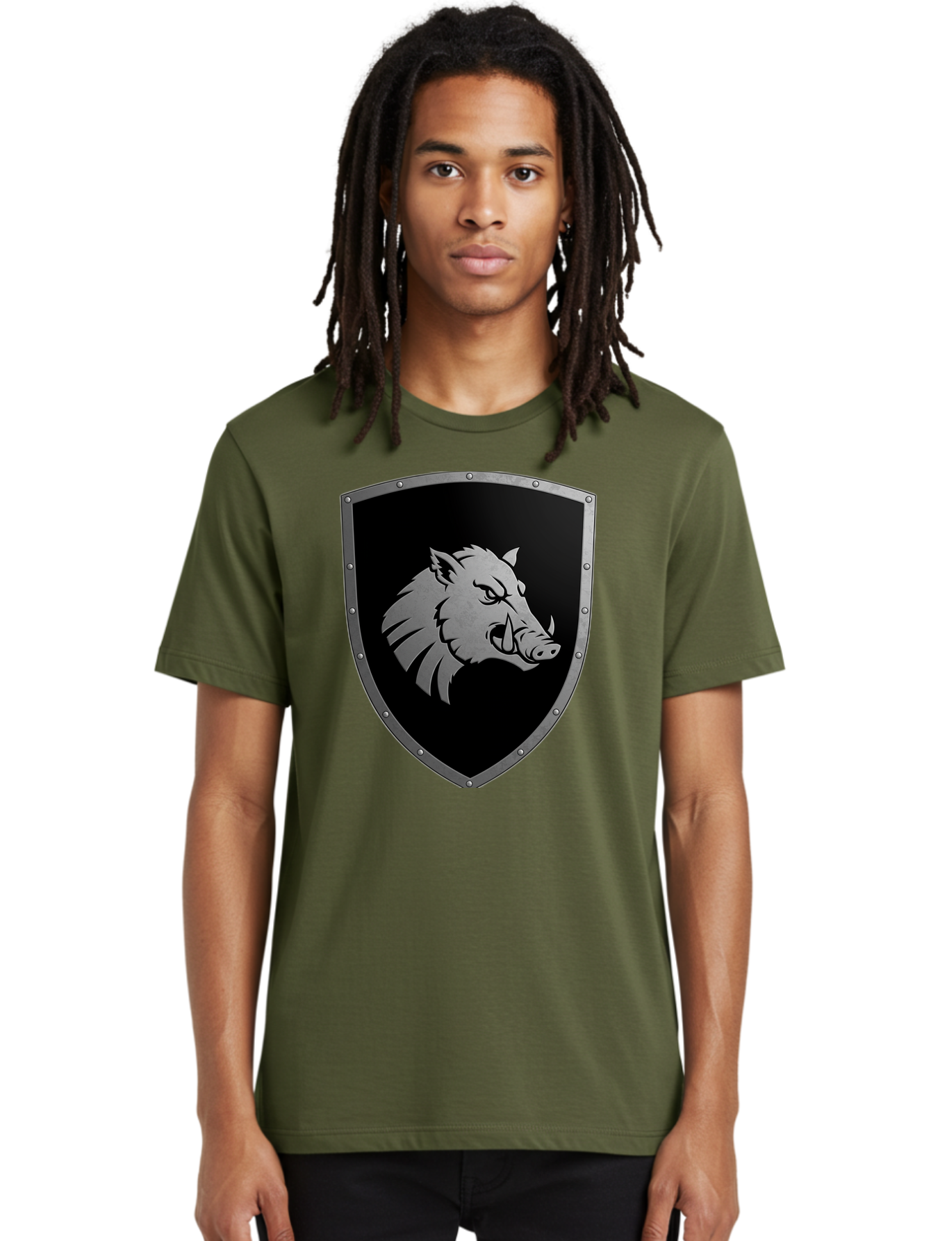 Boar-Head-Shield Men'S Graphic Tee, 100% Cotton, Comfortable Casual Summer Wear, Machine Washable, Vintage Camera, Old Camera, Antique Camera, Black Camera, Classic Photography, Photography Equipment, Nostalgic Device, Film Camera, Camera Art Bag210