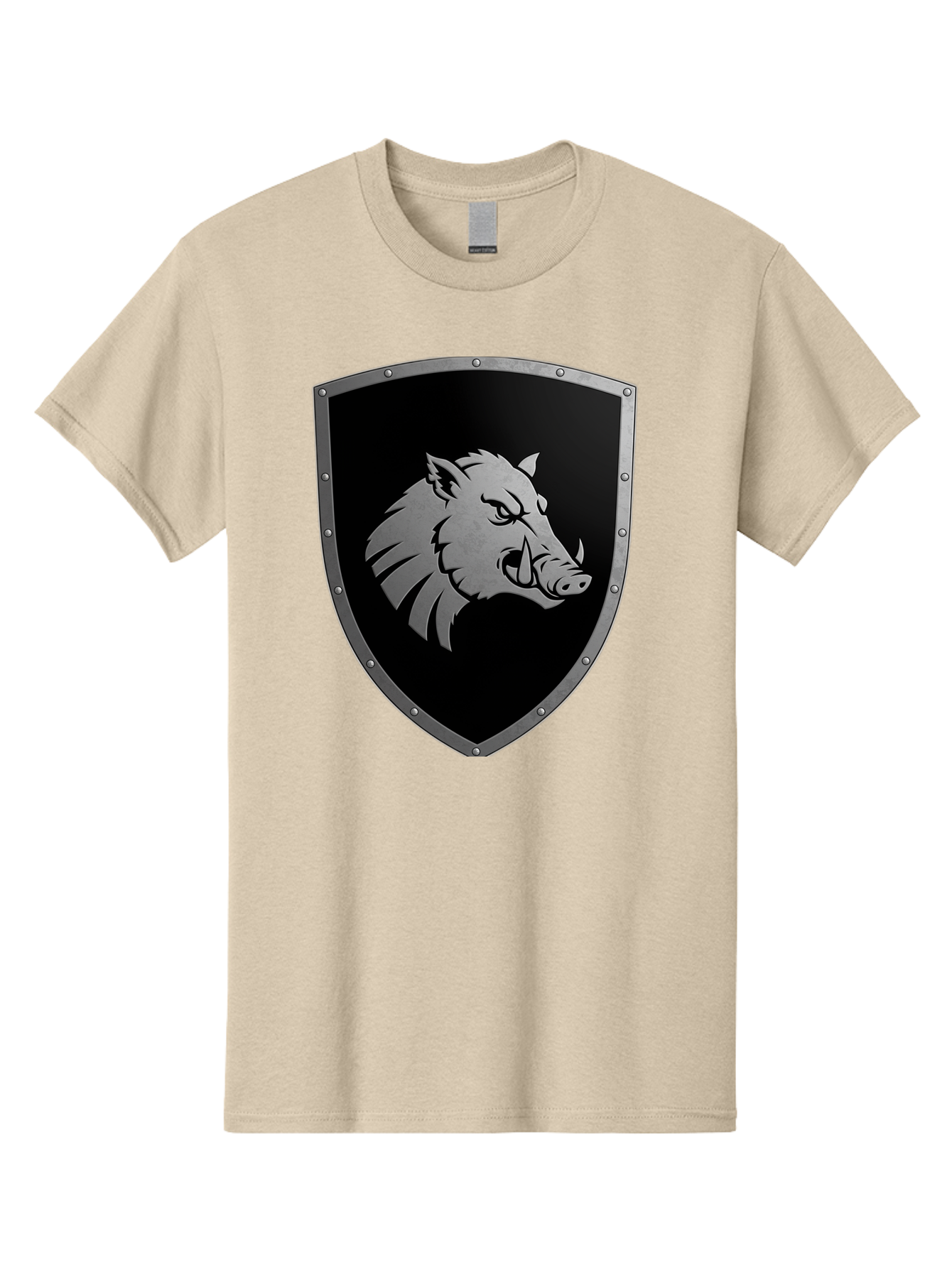Boar-Head-Shield Men'S Graphic Tee, 100% Cotton, Comfortable Casual Summer Wear, Machine Washable, Vintage Camera, Old Camera, Antique Camera, Black Camera, Classic Photography, Photography Equipment, Nostalgic Device, Film Camera, Camera Art Bag210