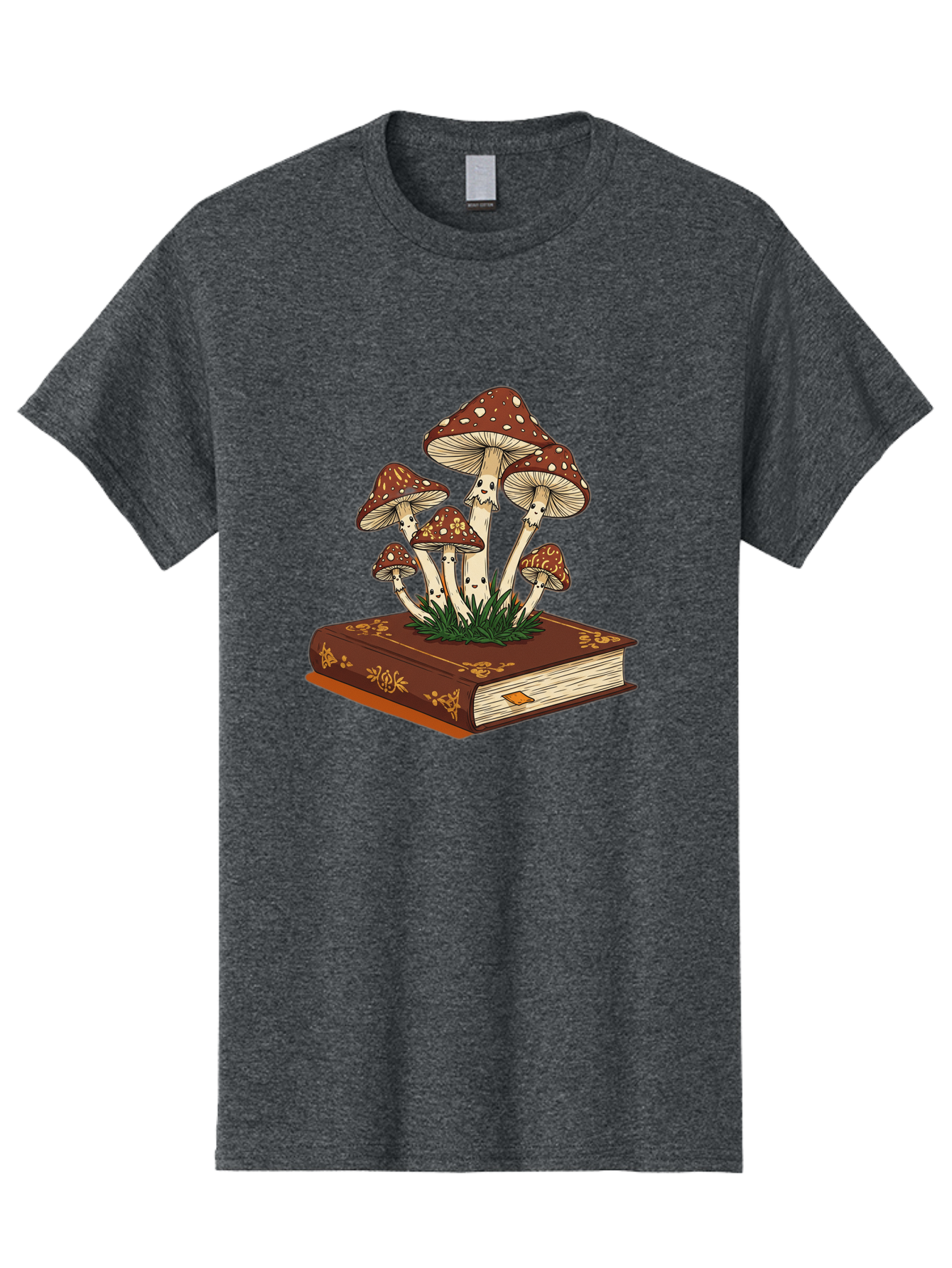 Book-With-Mushrooms Men'S Graphic Tee, 100% Cotton, Comfortable Casual Summer Wear, Machine Washable, Vintage Camera, Old Camera, Antique Camera, Black Camera, Classic Photography, Photography Equipment, Nostalgic Device, Film Camera, Bag212