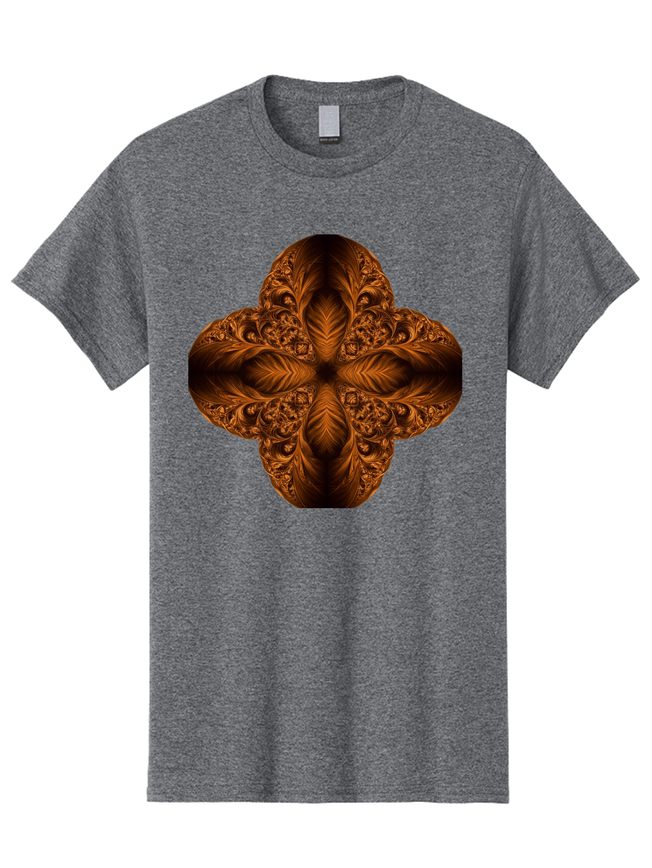 Brown-Fractal-Design Men'S Graphic Tee, 100% Cotton, Comfortable Casual Summer Wear, Machine Washable, Vintage Camera, Old Camera, Antique Camera, Black Camera, Classic Photography, Photography Equipment, Nostalgic Device, Film Camera, Bag216