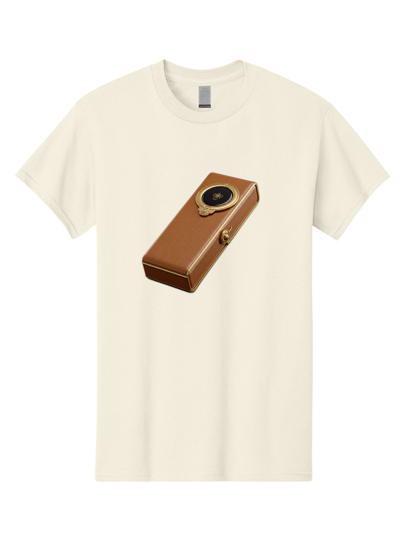 Brown-Leather-Box Men'S Graphic Tee, 100% Cotton, Comfortable Casual Summer Wear, Machine Washable, Vintage Camera, Old Camera, Antique Camera, Black Camera, Classic Photography, Photography Equipment, Nostalgic Device, Film Camera, Camera Art Bag217