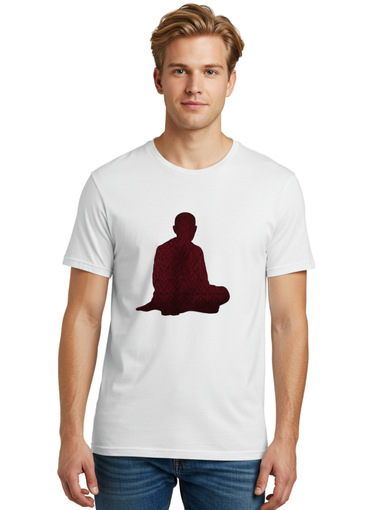 Buddha-Silhouette Men'S Graphic Tee, 100% Cotton, Comfortable Casual Summer Wear, Machine Washable, Vintage Camera, Old Camera, Antique Camera, Black Camera, Classic Photography, Photography Equipment, Nostalgic Device, Film Camera, Camera Art Bag222