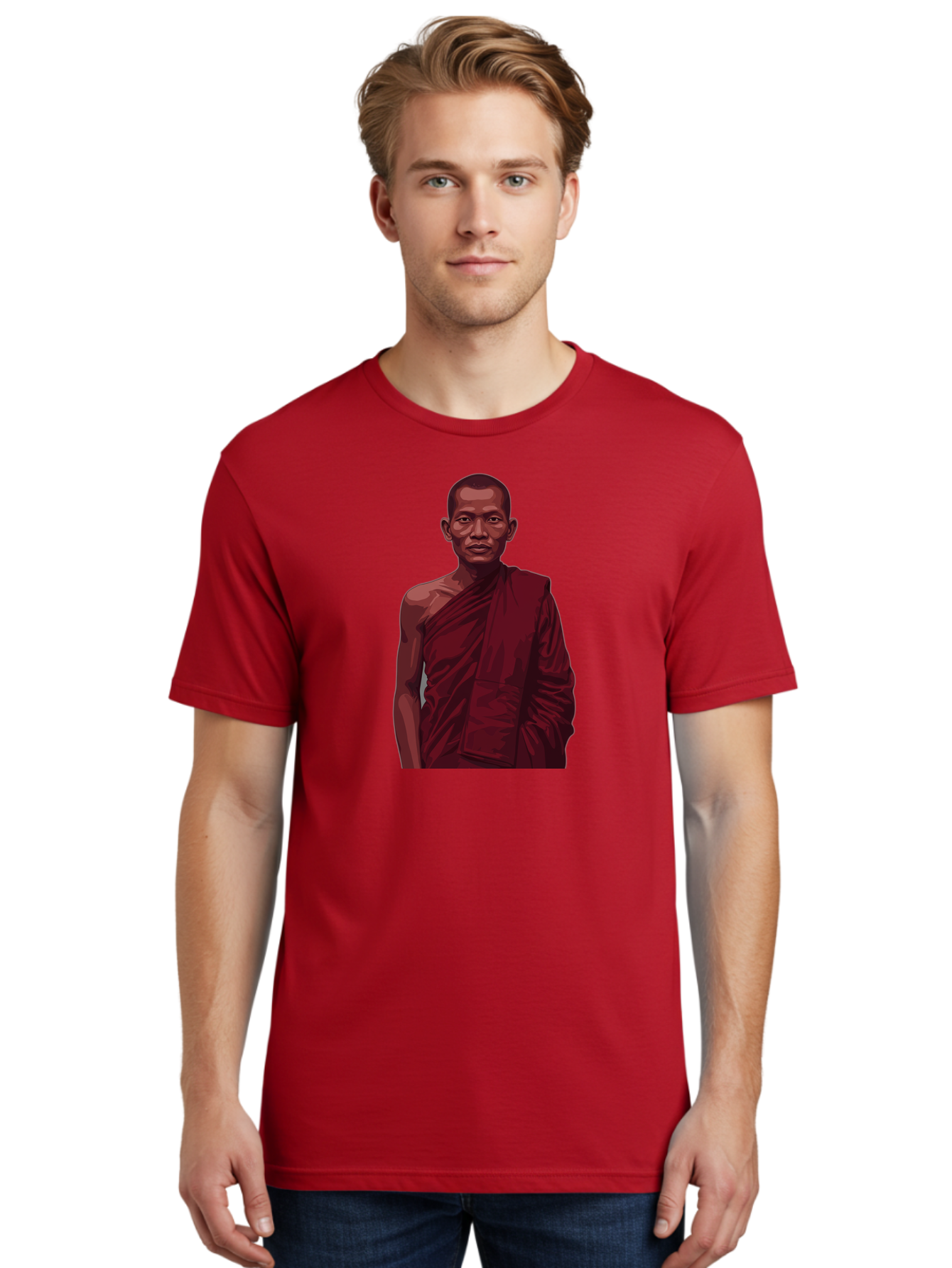 Buddhist-Monk-2 Men'S Graphic Tee, 100% Cotton, Comfortable Casual Summer Wear, Machine Washable, Vintage Camera, Old Camera, Antique Camera, Black Camera, Classic Photography, Photography Equipment, Nostalgic Device, Film Camera, Camera Art Bag225