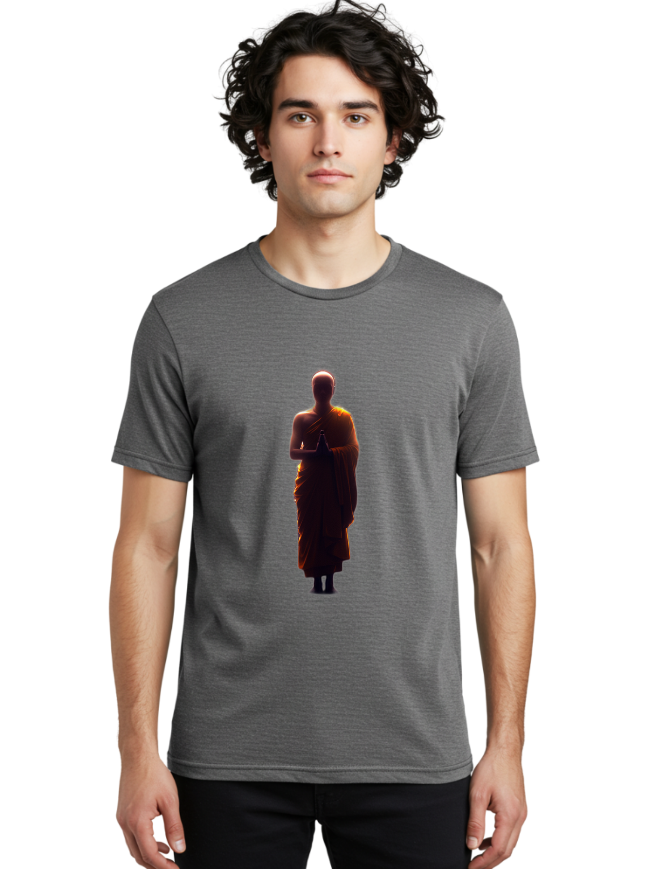 Buddhist-Monk-Silhouette Men'S Graphic Tee, 100% Cotton, Comfortable Casual Summer Wear, Machine Washable, Vintage Camera, Old Camera, Antique Camera, Black Camera, Classic Photography, Photography Equipment, Nostalgic Device, Film Camera, Bag230