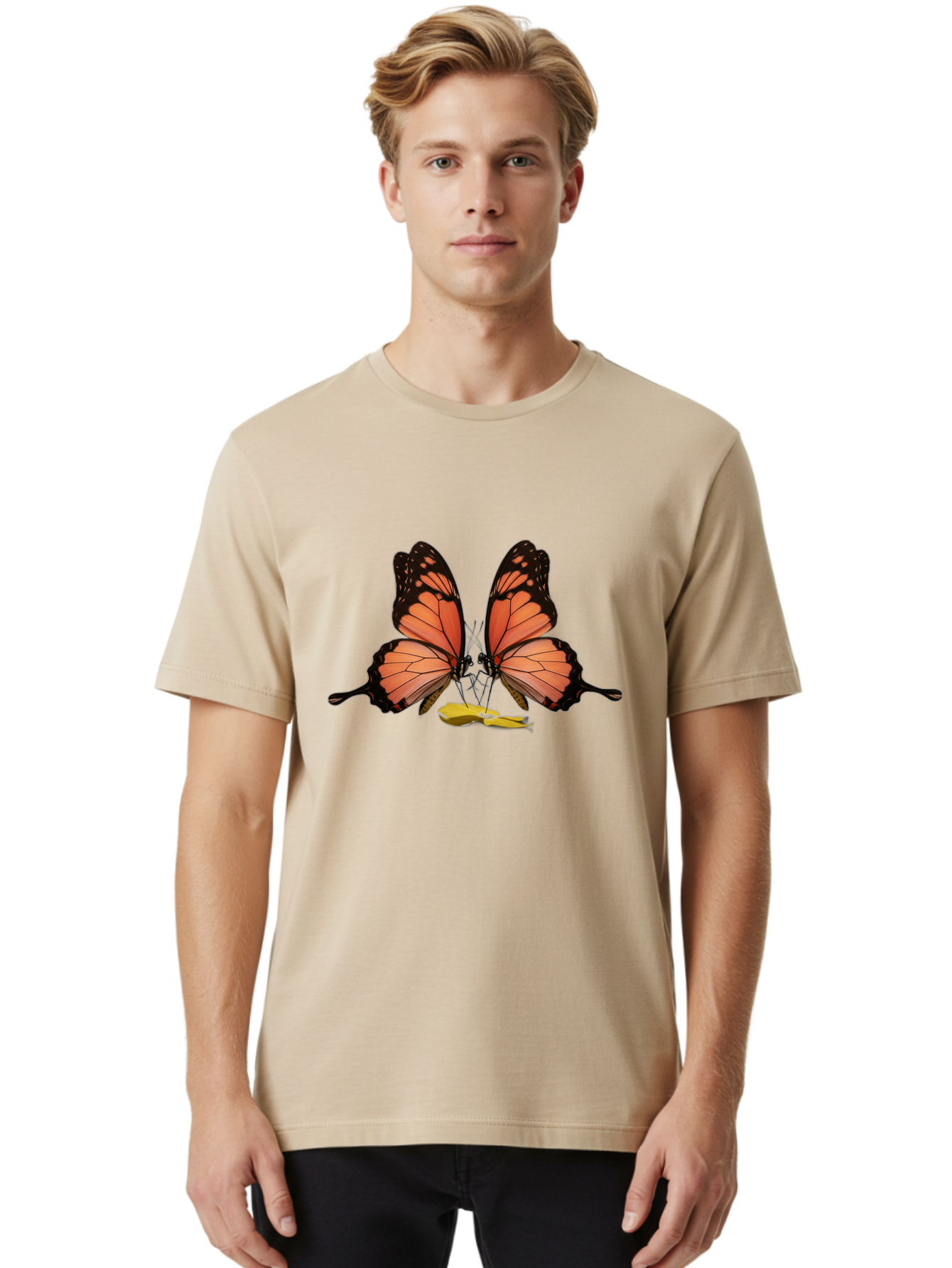 Butterfly-Pair Men'S Graphic Tee, 100% Cotton, Comfortable Casual Summer Wear, Machine Washable, Vintage Camera, Old Camera, Antique Camera, Black Camera, Classic Photography, Photography Equipment, Nostalgic Device, Film Camera, Camera Art Bag235