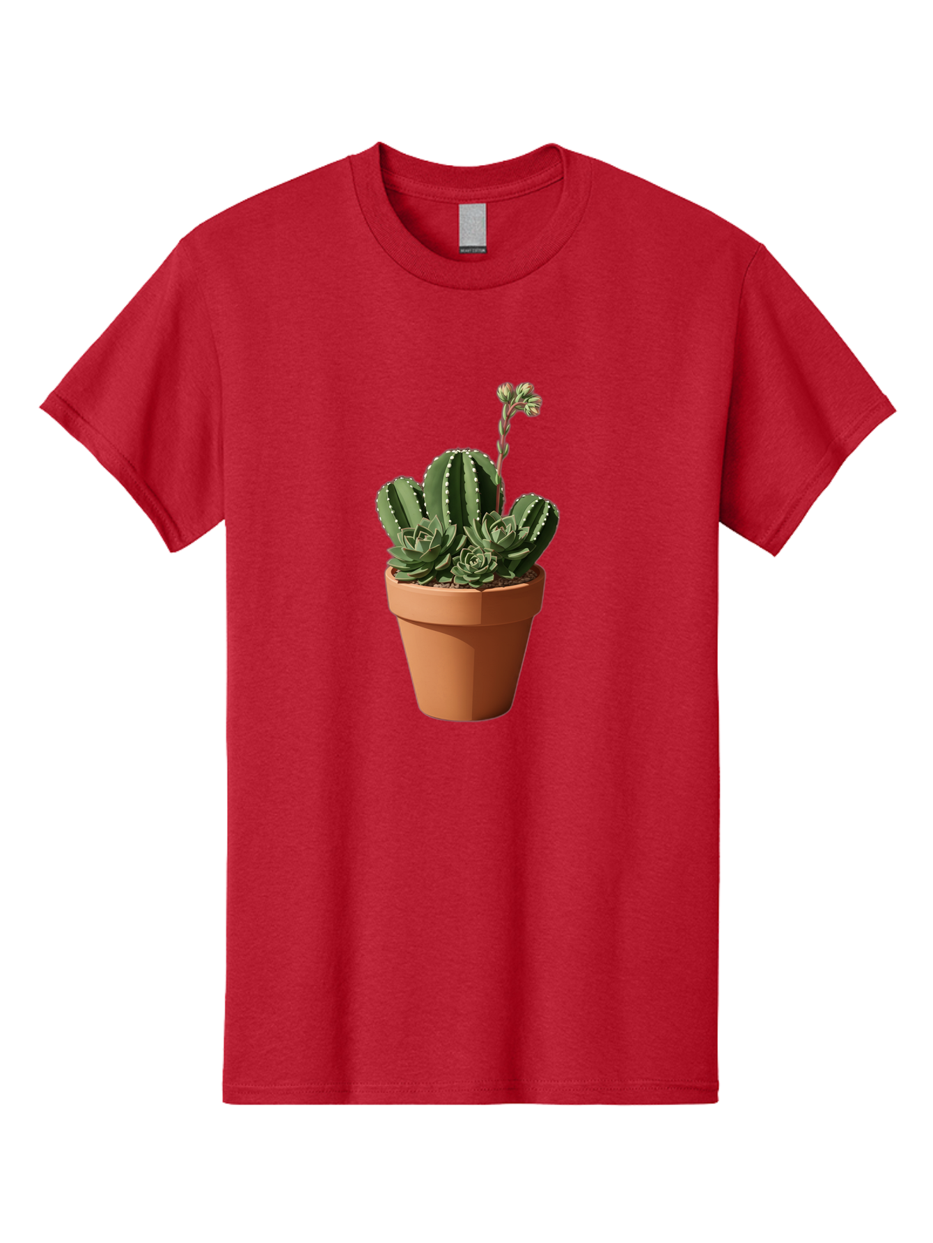 Cactus-In-Terracotta-Pot Men'S Graphic Tee, 100% Cotton, Comfortable Casual Summer Wear, Machine Washable, Vintage Camera, Old Camera, Antique Camera, Black Camera, Classic Photography, Photography Equipment, Nostalgic Device, Film Camera, Bag237