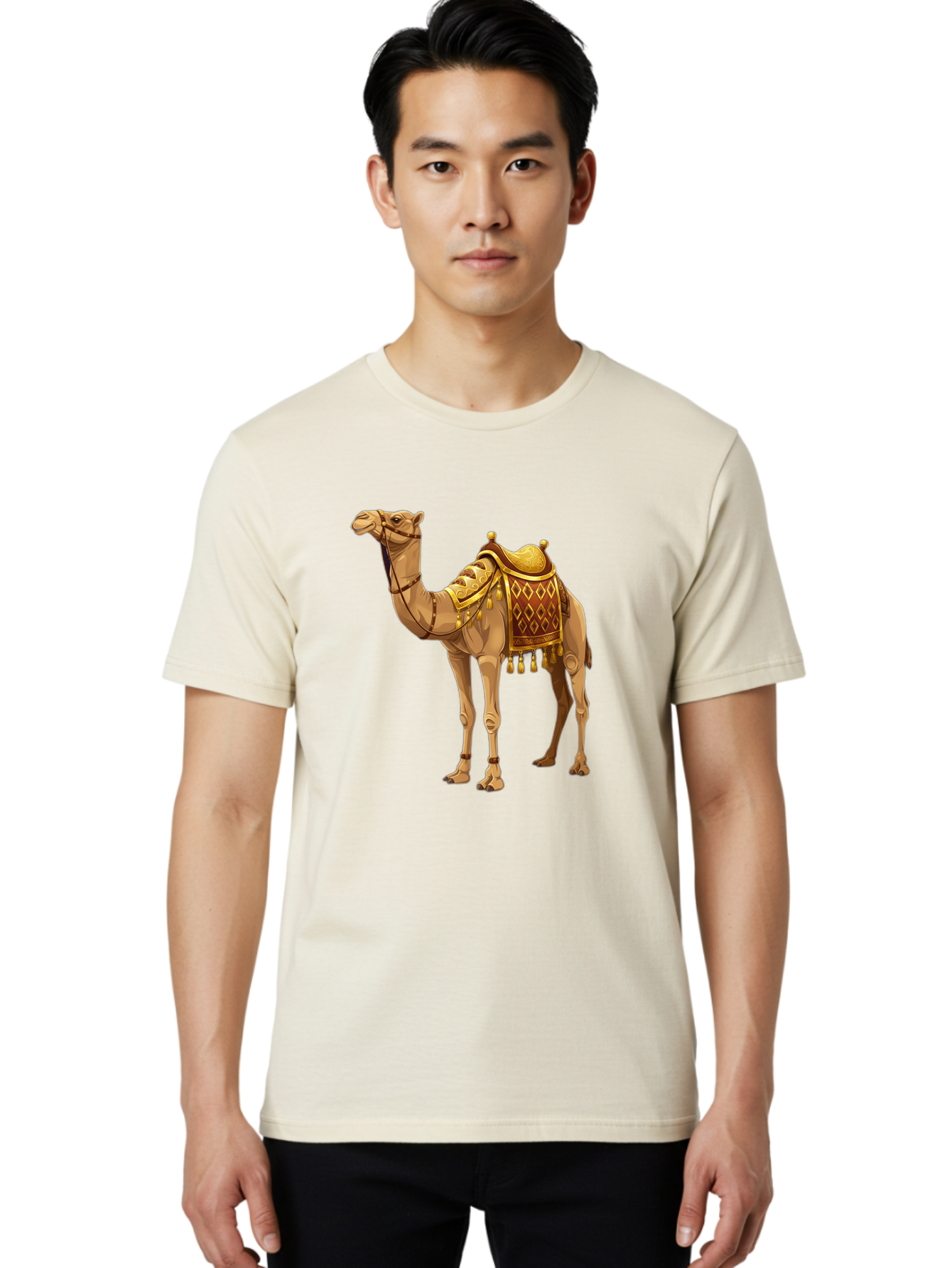 Camel-1 Men'S Graphic Tee, 100% Cotton, Comfortable Casual Summer Wear, Machine Washable, Vintage Camera, Old Camera, Antique Camera, Black Camera, Classic Photography, Photography Equipment, Nostalgic Device, Film Camera, Camera Art Bag239