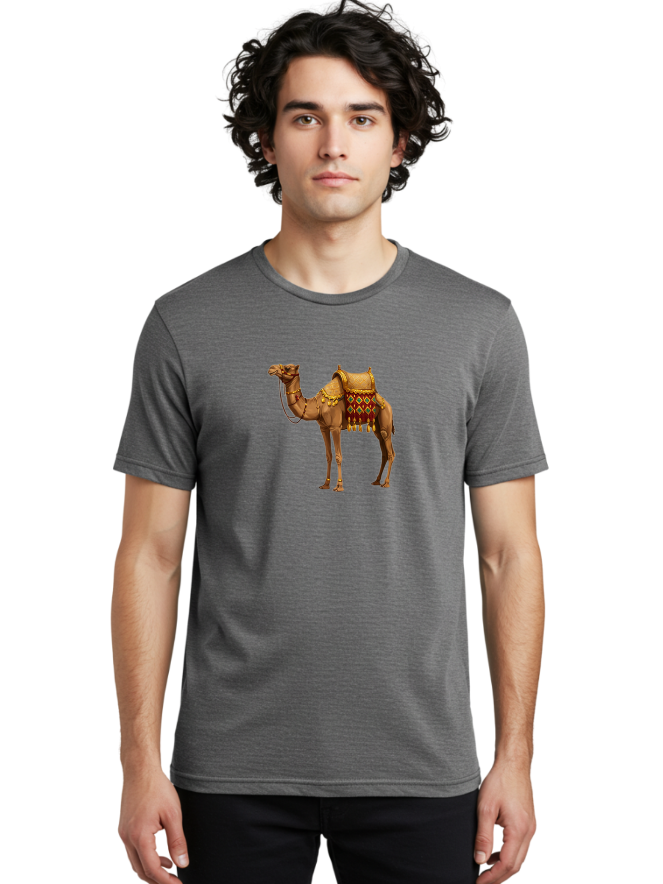 Camel-3 Men'S Graphic Tee, 100% Cotton, Comfortable Casual Summer Wear, Machine Washable, Vintage Camera, Old Camera, Antique Camera, Black Camera, Classic Photography, Photography Equipment, Nostalgic Device, Film Camera, Camera Art Bag241