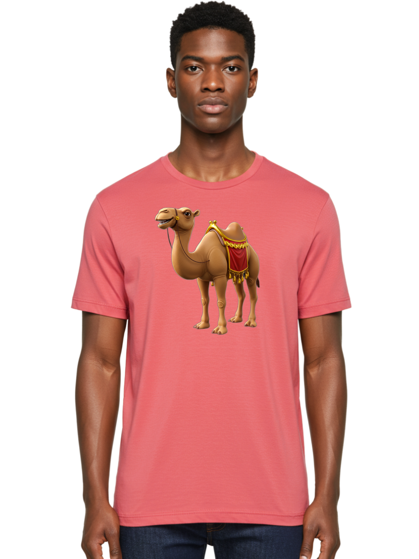 Camel-With-Red-Saddle Men'S Graphic Tee, 100% Cotton, Comfortable Casual Summer Wear, Machine Washable, Vintage Camera, Old Camera, Antique Camera, Black Camera, Classic Photography, Photography Equipment, Nostalgic Device, Film Camera, Bag242