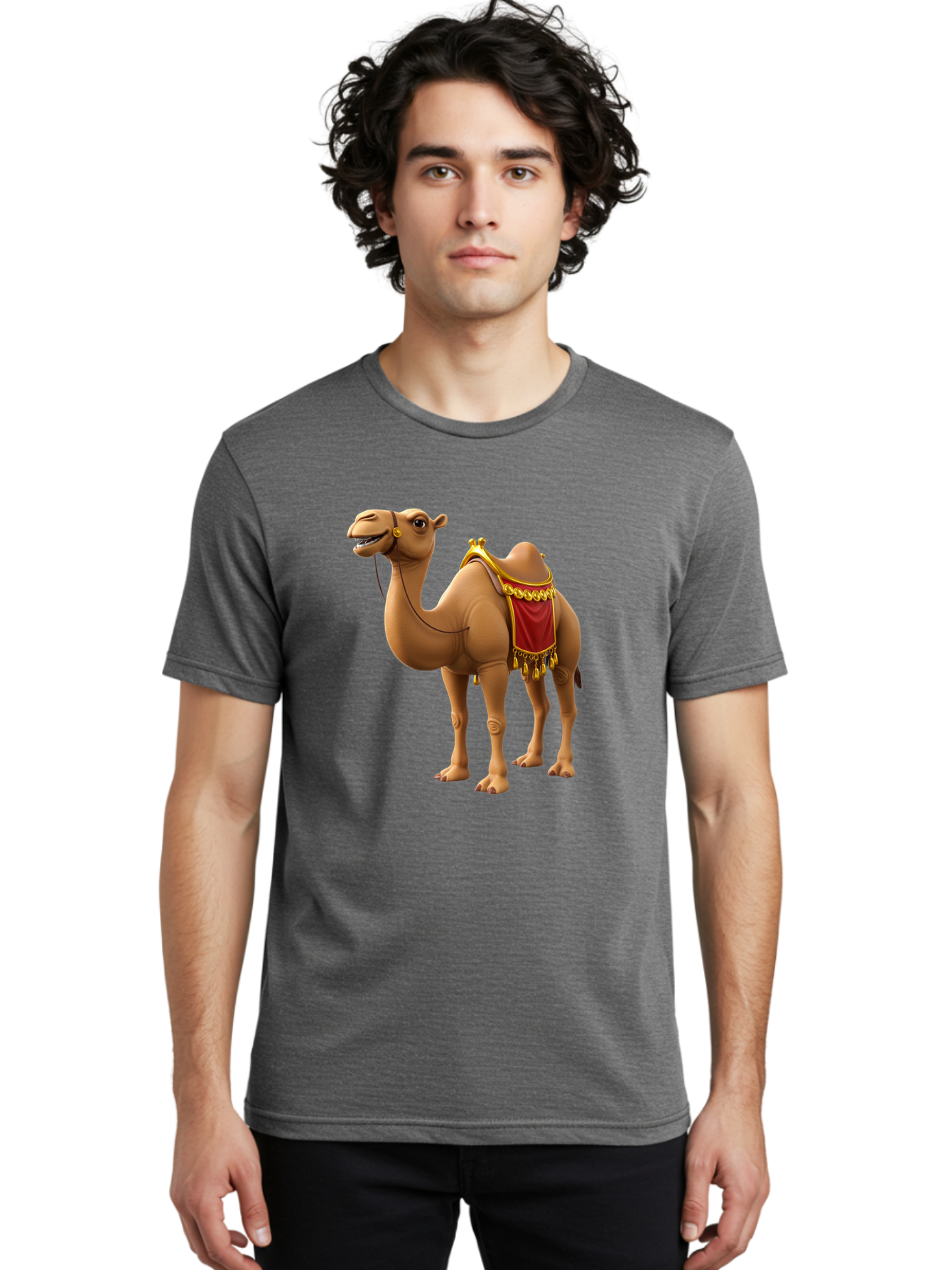 Camel-With-Red-Saddle Men'S Graphic Tee, 100% Cotton, Comfortable Casual Summer Wear, Machine Washable, Vintage Camera, Old Camera, Antique Camera, Black Camera, Classic Photography, Photography Equipment, Nostalgic Device, Film Camera, Bag242