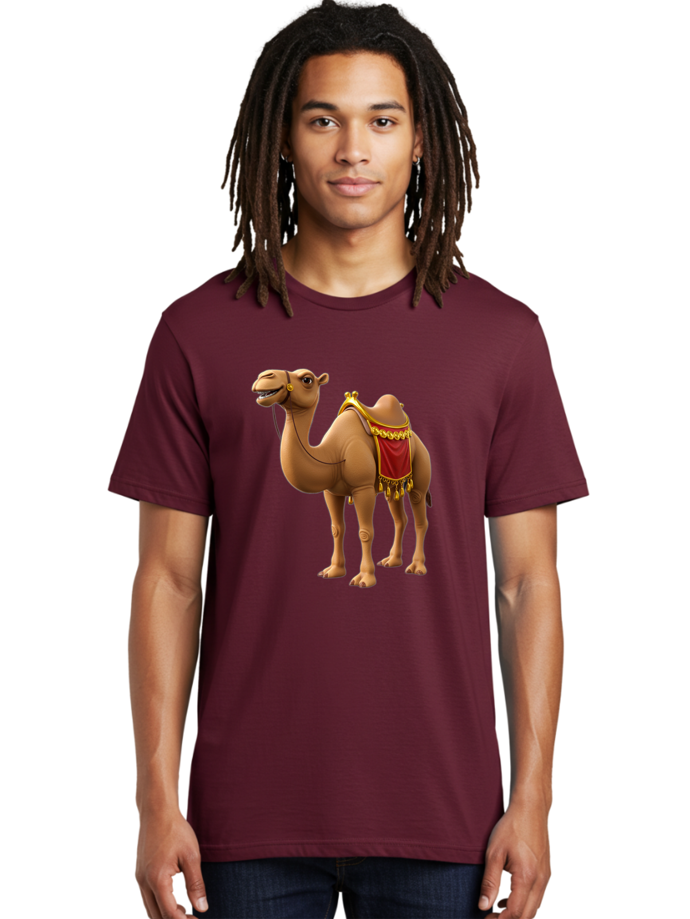 Camel-With-Red-Saddle Men'S Graphic Tee, 100% Cotton, Comfortable Casual Summer Wear, Machine Washable, Vintage Camera, Old Camera, Antique Camera, Black Camera, Classic Photography, Photography Equipment, Nostalgic Device, Film Camera, Bag242
