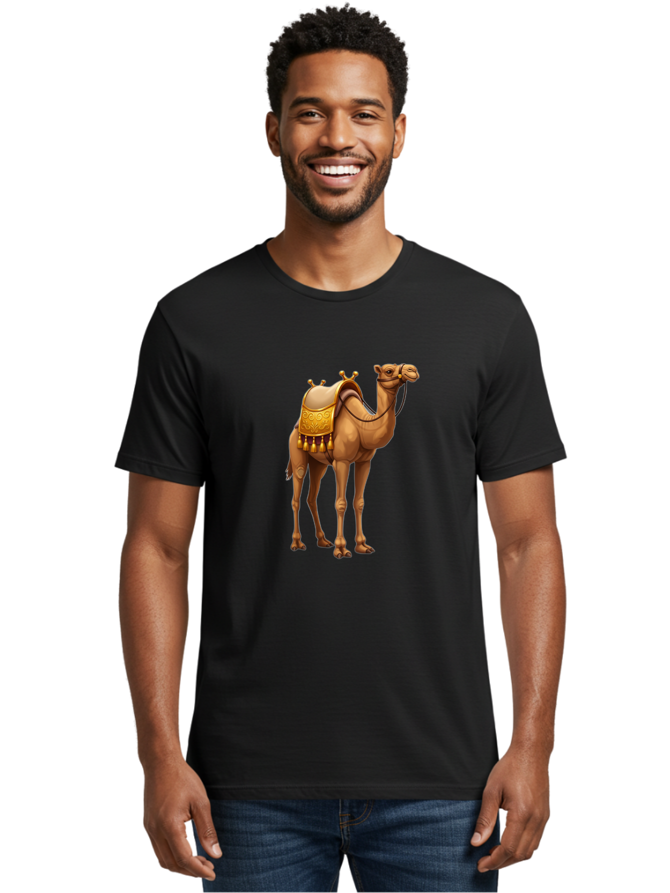 Camel Men'S Graphic Tee, 100% Cotton, Comfortable Casual Summer Wear, Machine Washable, Vintage Camera, Old Camera, Antique Camera, Black Camera, Classic Photography, Photography Equipment, Nostalgic Device, Film Camera, Camera Art Bag243