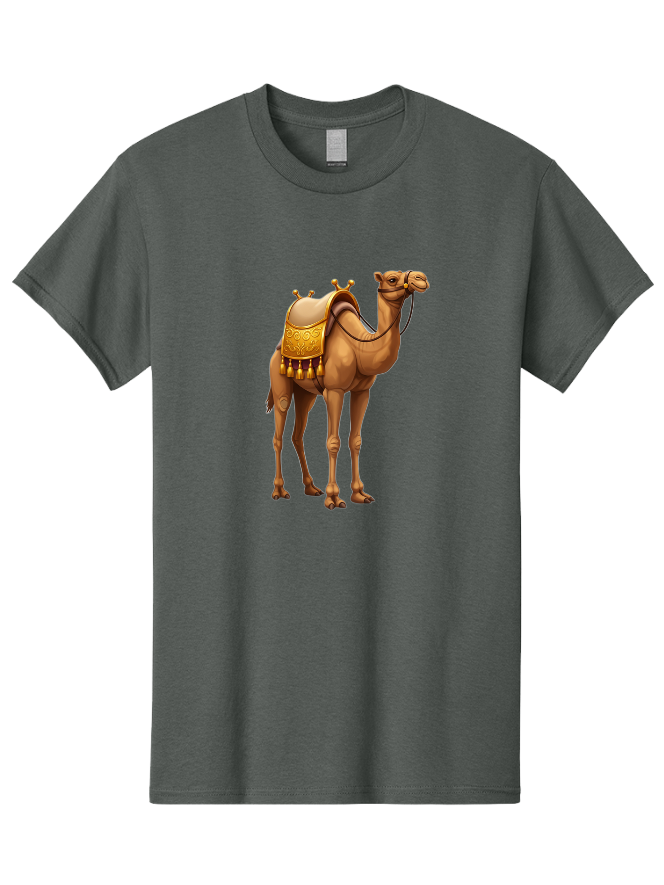 Camel Men'S Graphic Tee, 100% Cotton, Comfortable Casual Summer Wear, Machine Washable, Vintage Camera, Old Camera, Antique Camera, Black Camera, Classic Photography, Photography Equipment, Nostalgic Device, Film Camera, Camera Art Bag243