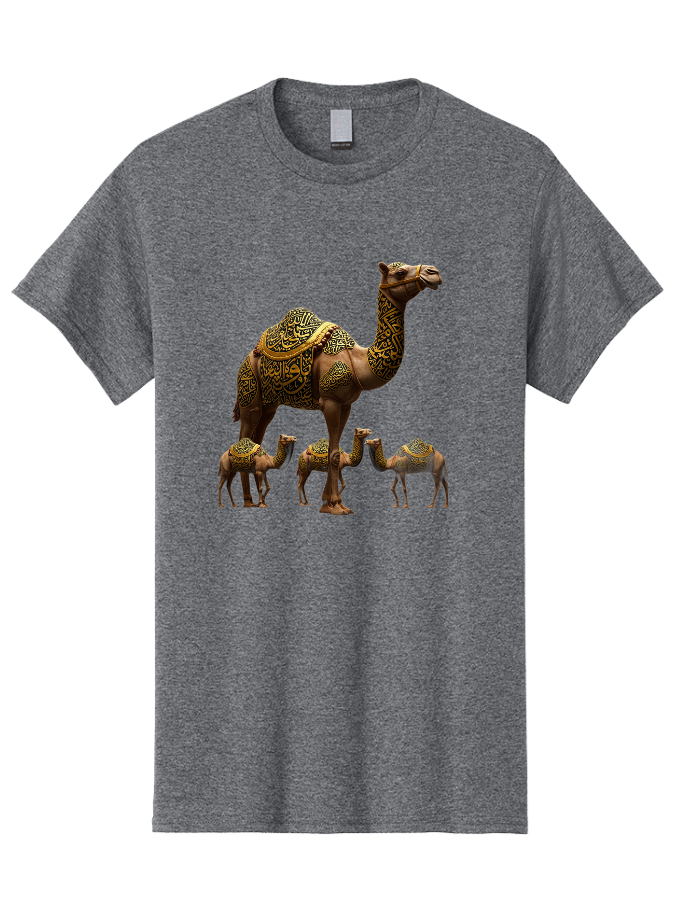 Camels-With-Arabic-Calligraphy Men'S Graphic Tee, 100% Cotton, Comfortable Casual Summer Wear, Machine Washable, Vintage Camera, Old Camera, Antique Camera, Black Camera, Classic Photography, Photography Equipment, Nostalgic Device, Bag245