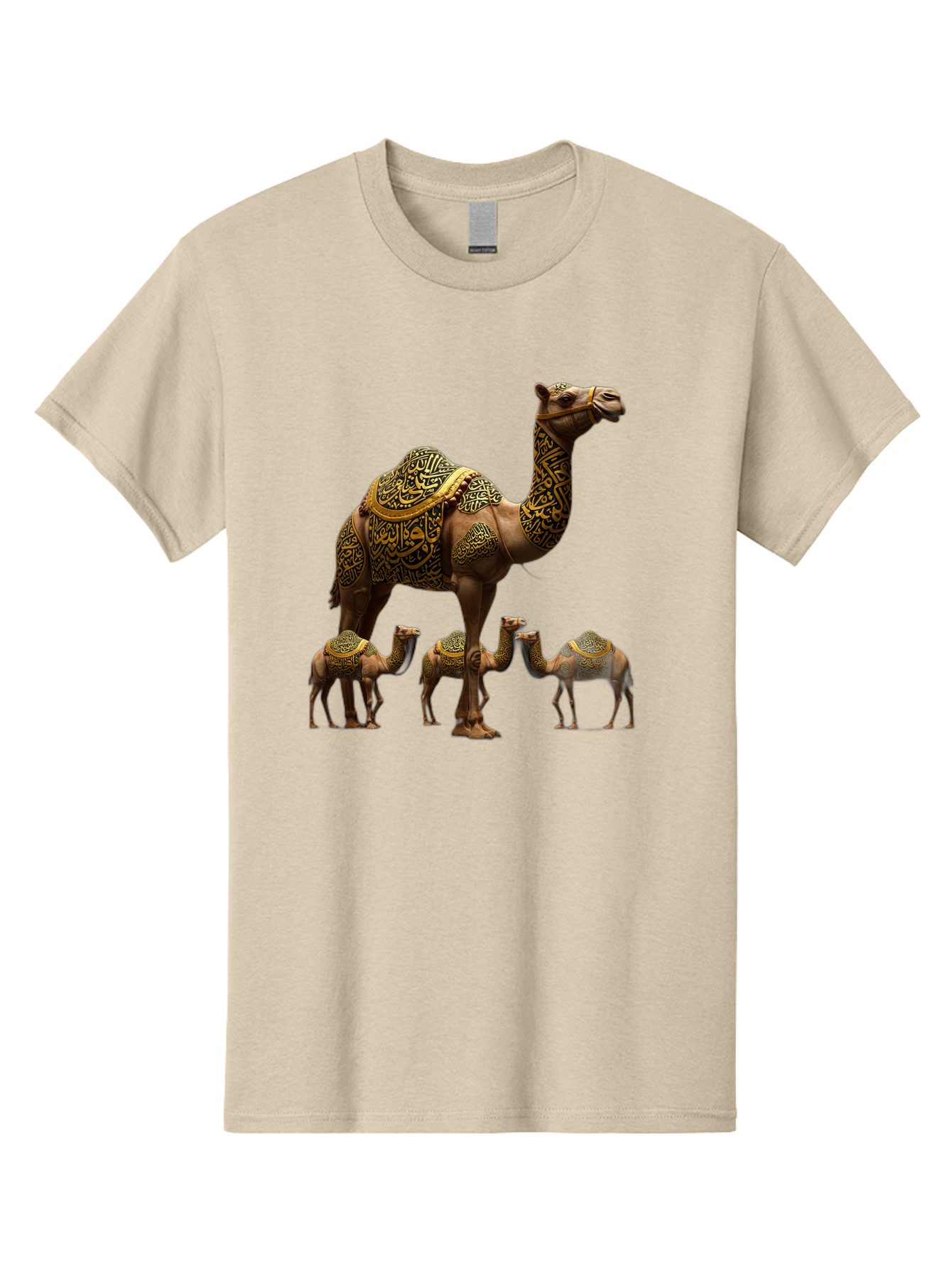 Camels-With-Arabic-Calligraphy Men'S Graphic Tee, 100% Cotton, Comfortable Casual Summer Wear, Machine Washable, Vintage Camera, Old Camera, Antique Camera, Black Camera, Classic Photography, Photography Equipment, Nostalgic Device, Bag245