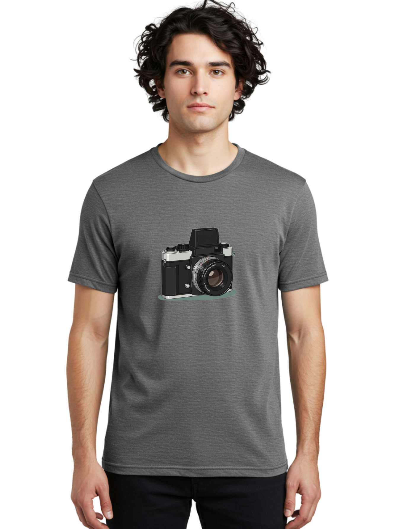Camera Men'S Graphic Tee, 100% Cotton, Comfortable Casual Summer Wear, Machine Washable, Vintage Camera, Old Camera, Antique Camera, Black Camera, Classic Photography, Photography Equipment, Nostalgic Device, Film Camera, Camera Art Bag246
