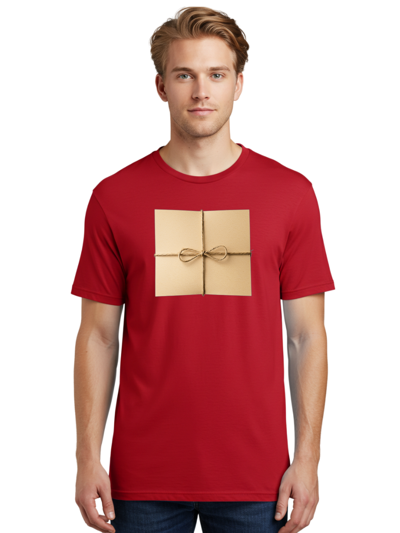 Card-With-Twine Men'S Graphic Tee, 100% Cotton, Comfortable Casual Summer Wear, Machine Washable, Vintage Camera, Old Camera, Antique Camera, Black Camera, Classic Photography, Photography Equipment, Nostalgic Device, Film Camera, Camera Art Bag259