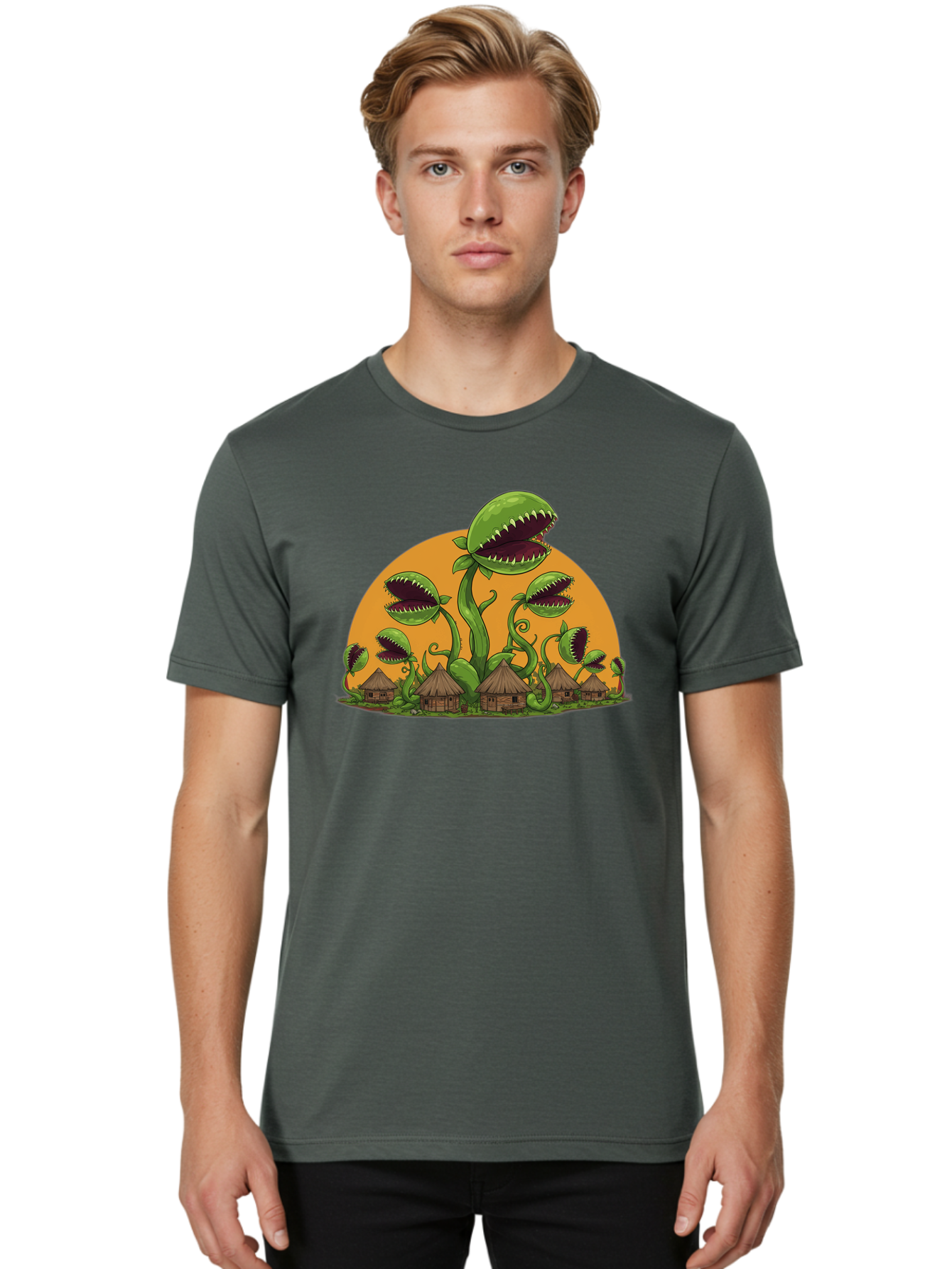Carnivorous-Plants Men'S Graphic Tee, 100% Cotton, Comfortable Casual Summer Wear, Machine Washable, Vintage Camera, Old Camera, Antique Camera, Black Camera, Classic Photography, Photography Equipment, Nostalgic Device, Film Camera, Bag260